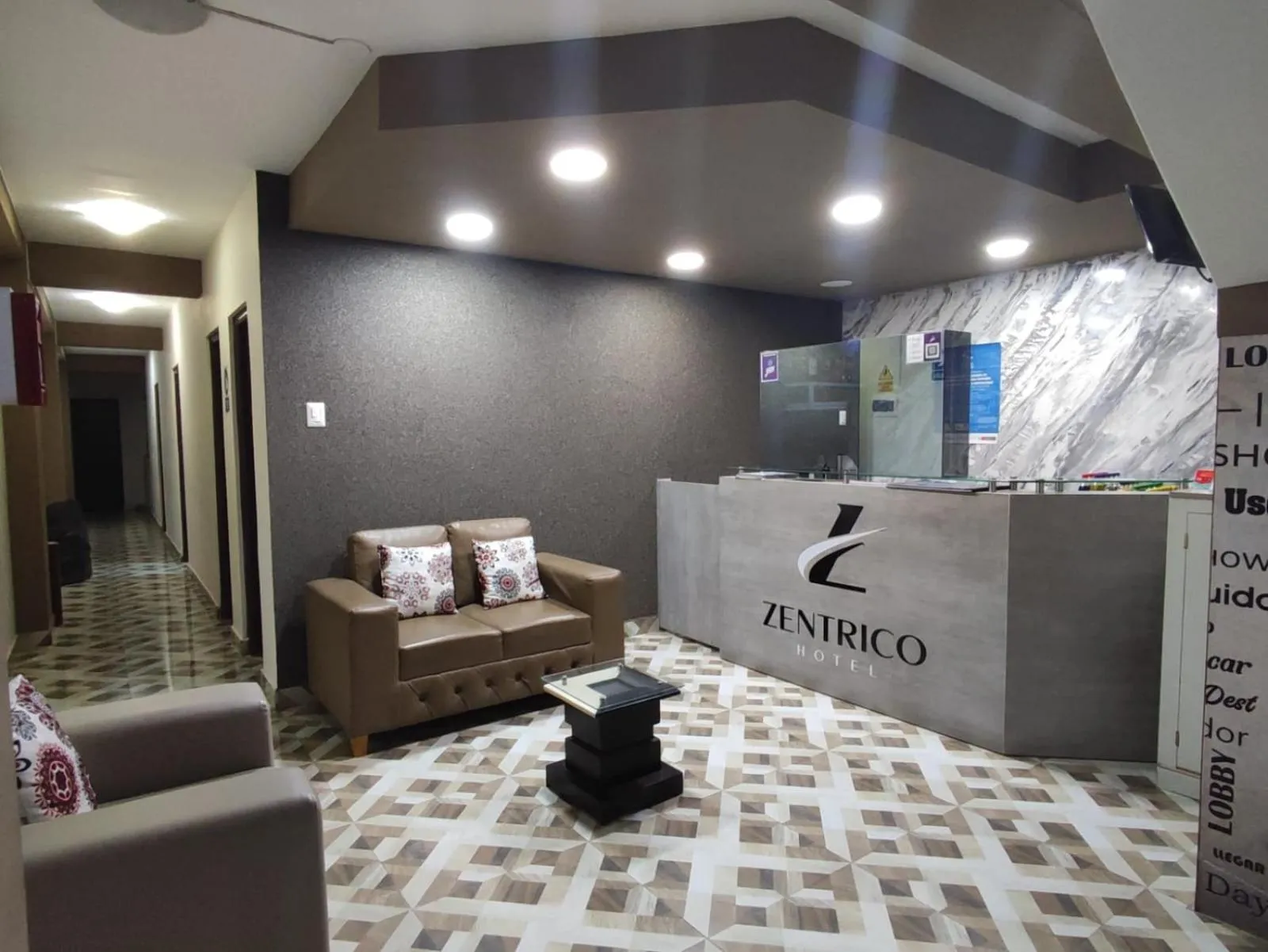 Lobby or reception in Zentrico Hotel