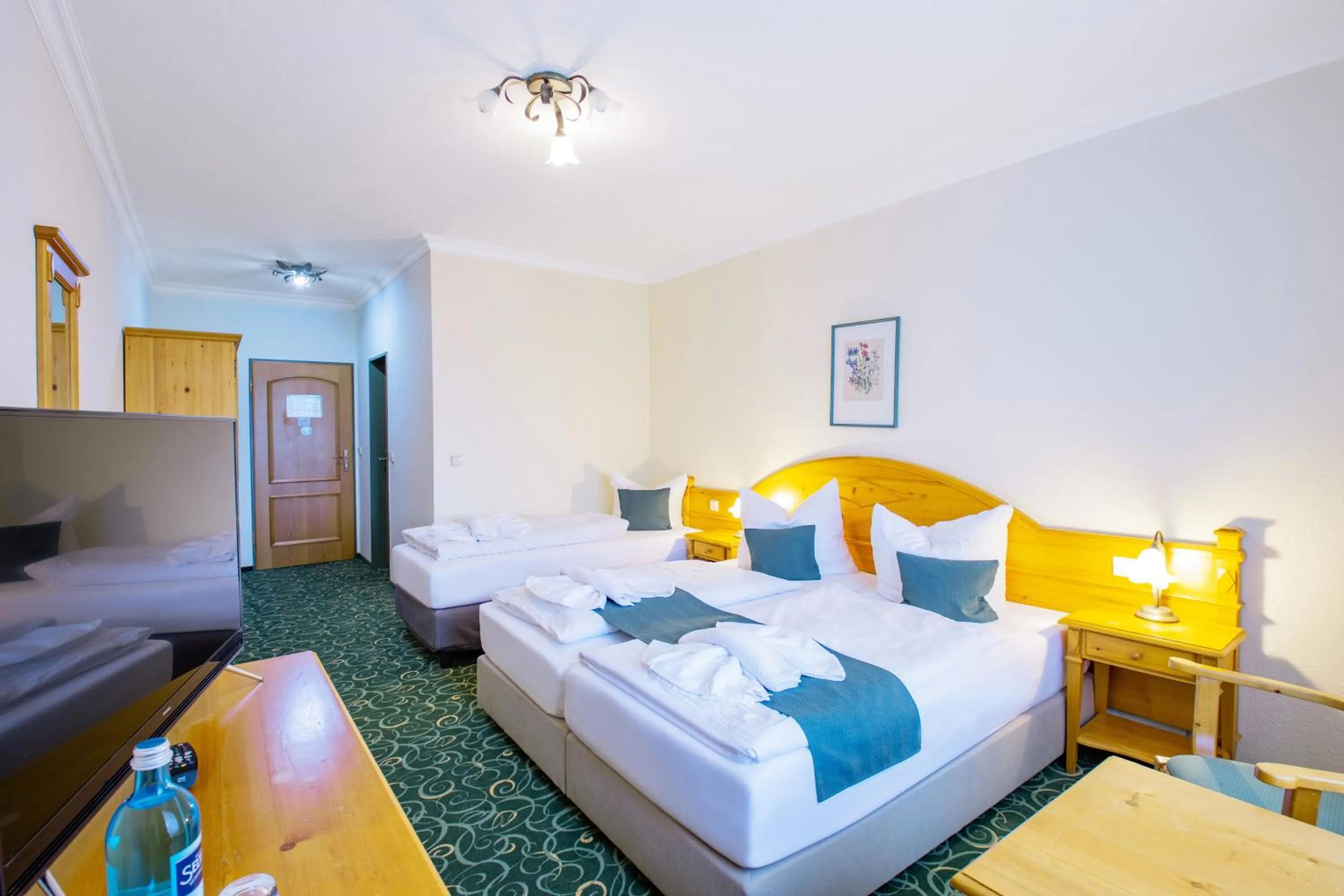 Photo of the whole room, Bed in Ferien Hotel Fläming