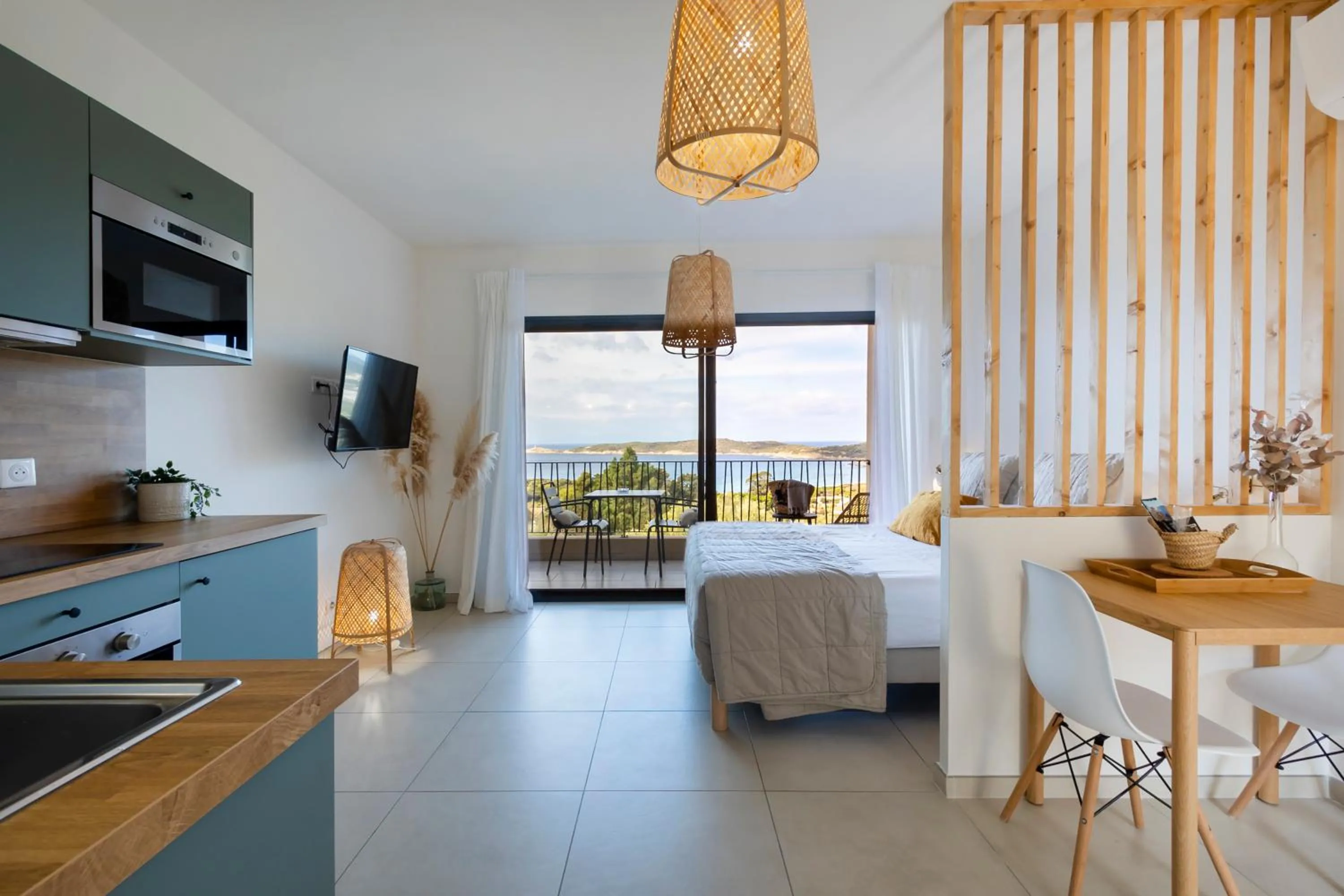 Sea view, Bed in Casa Marina Cargèse