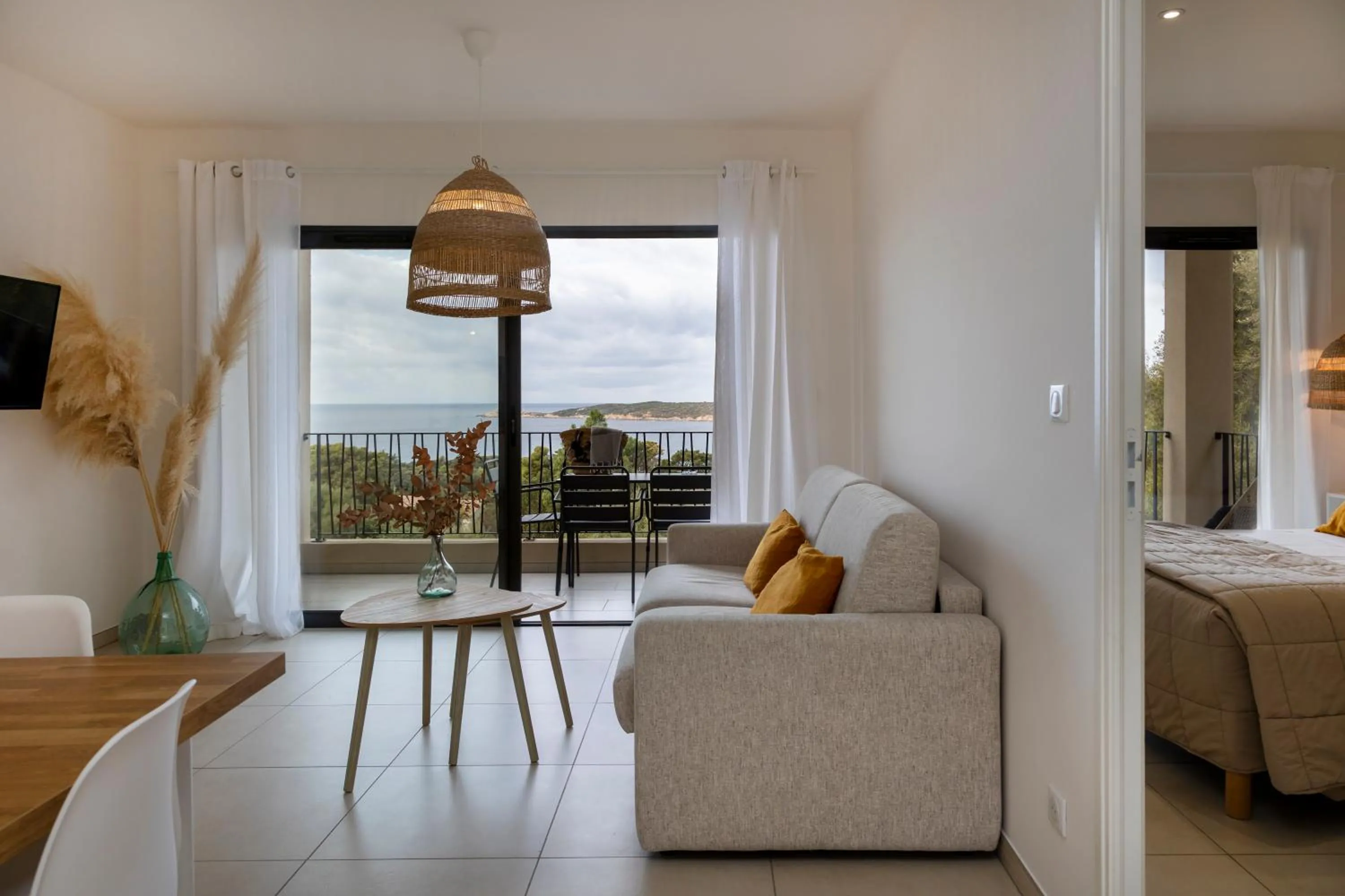 Living room in Casa Marina Cargèse