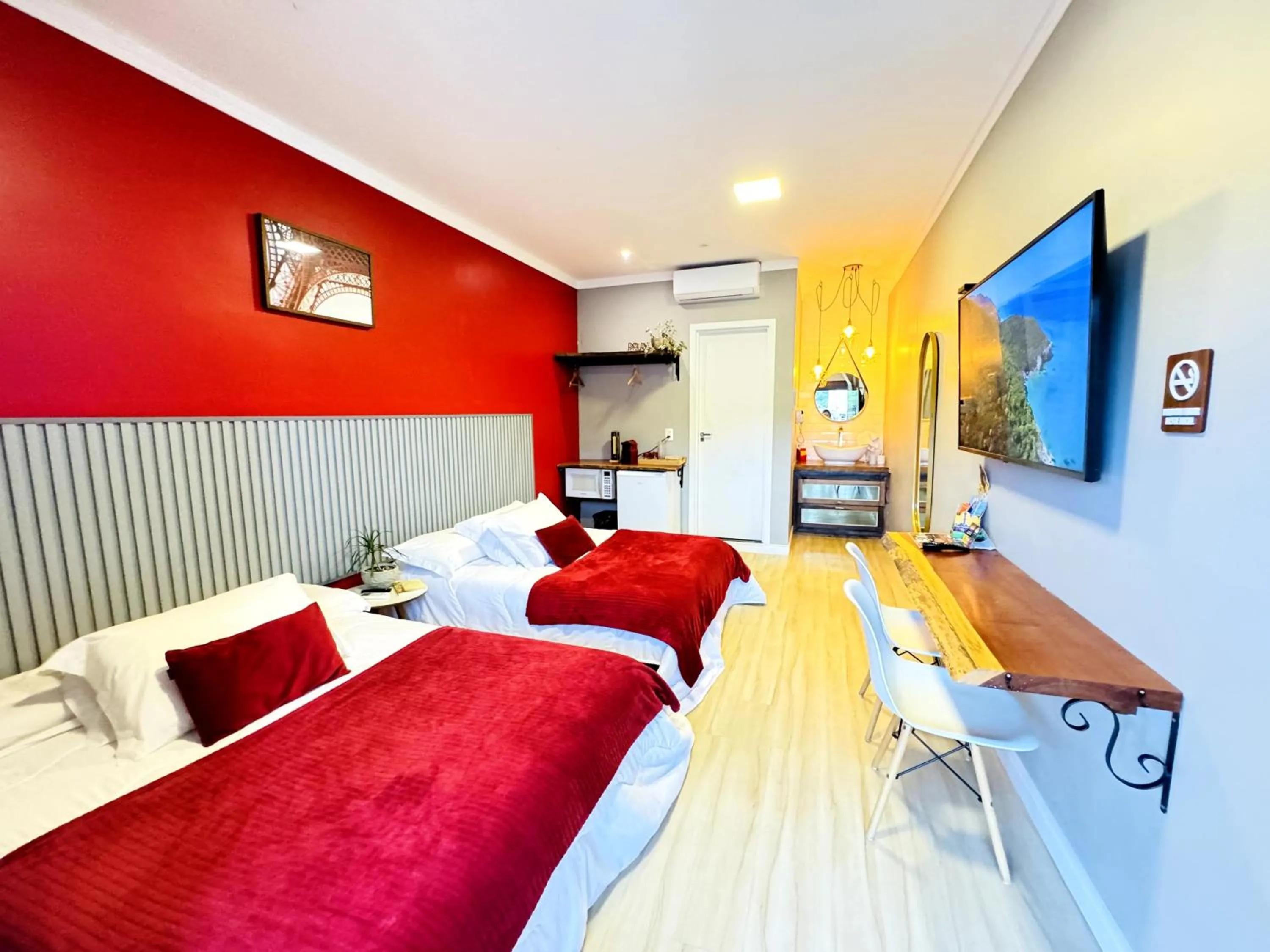 Bed in Pousada Doce Lar