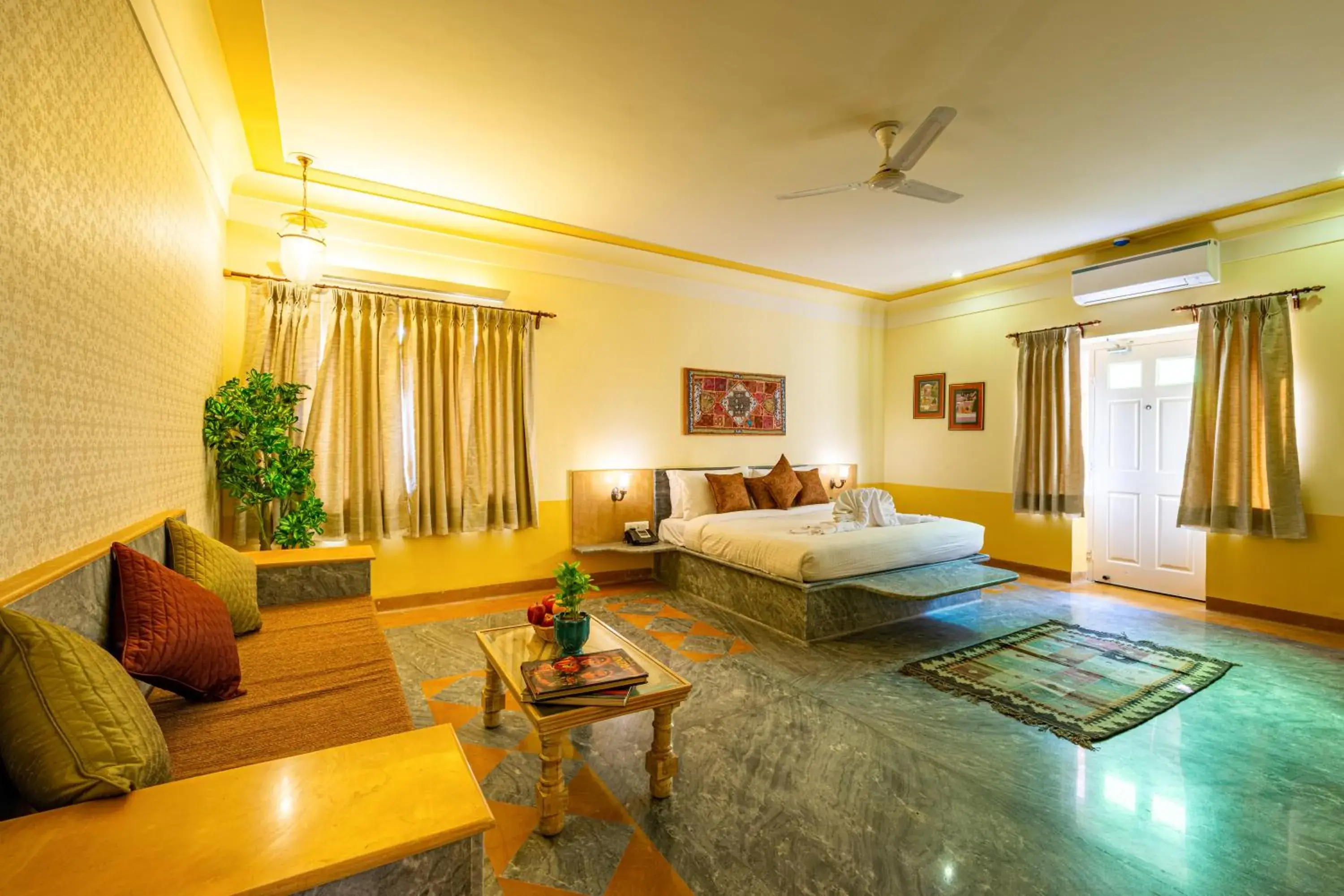 Living room, Bed in Anand Bagh Resort & Spa by Ananta Living room, Bed in Anand Bagh Resort & Spa by Ananta
