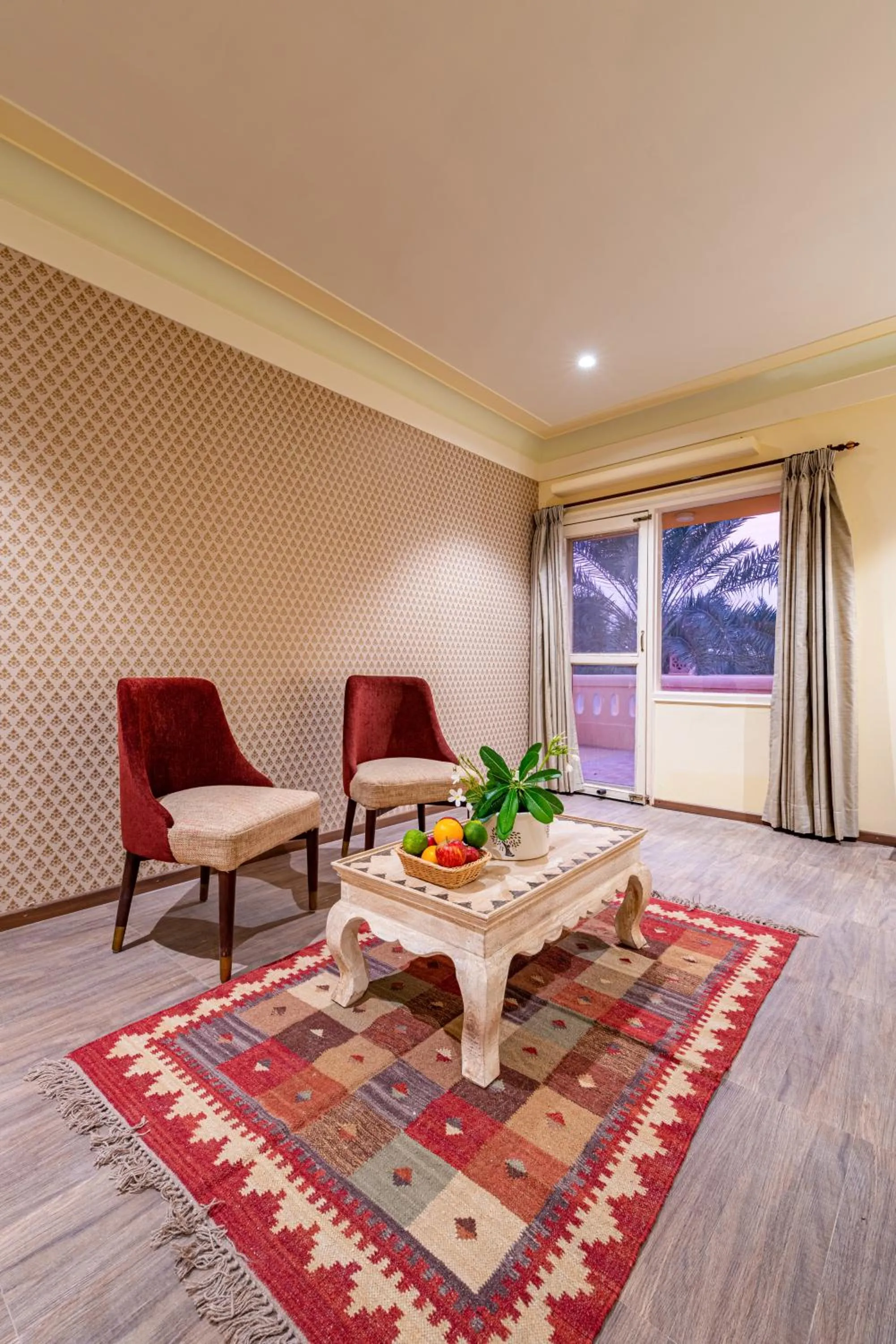 Seating area in Anand Bagh Resort & Spa by Ananta