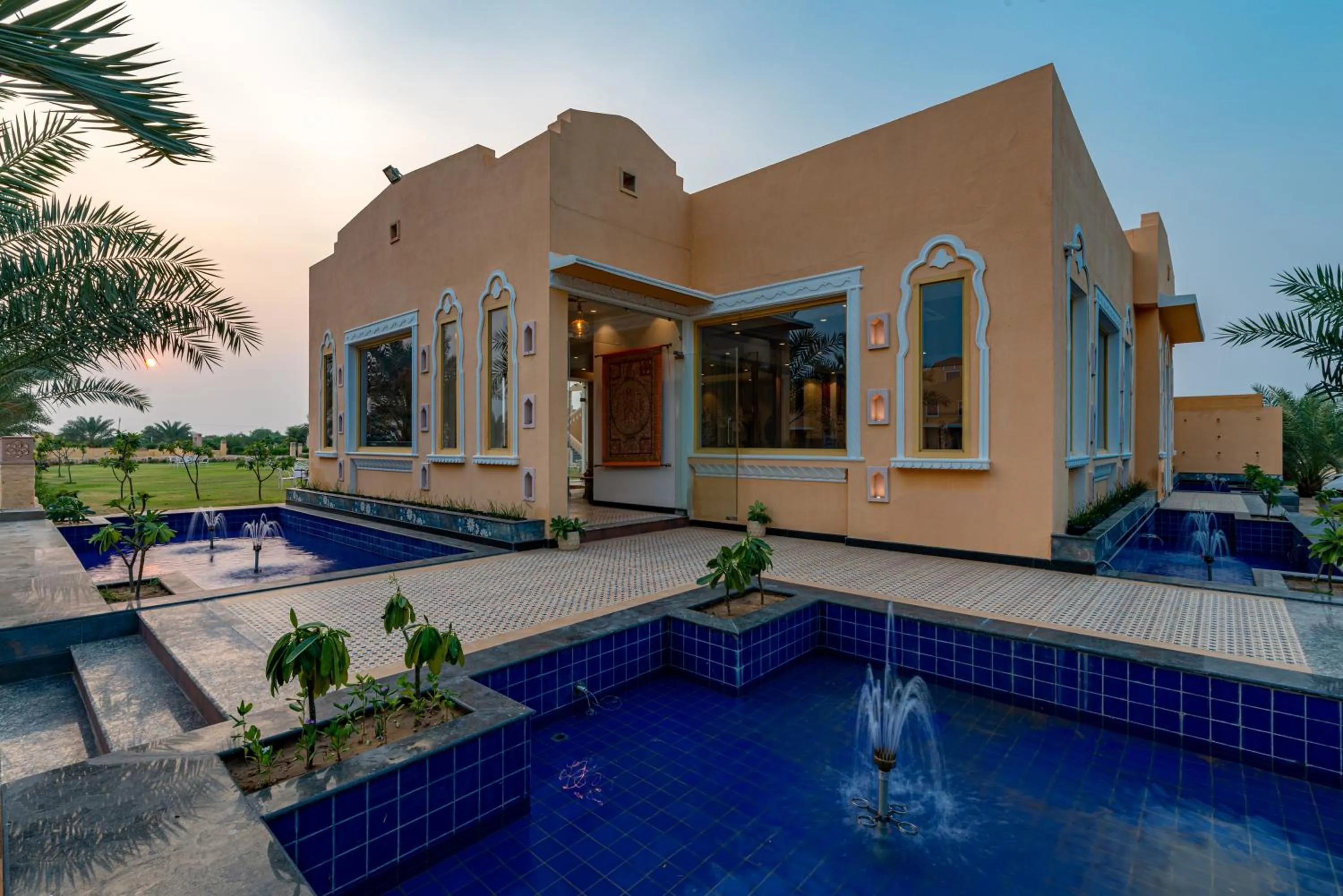 Swimming pool in Anand Bagh Resort & Spa by Ananta