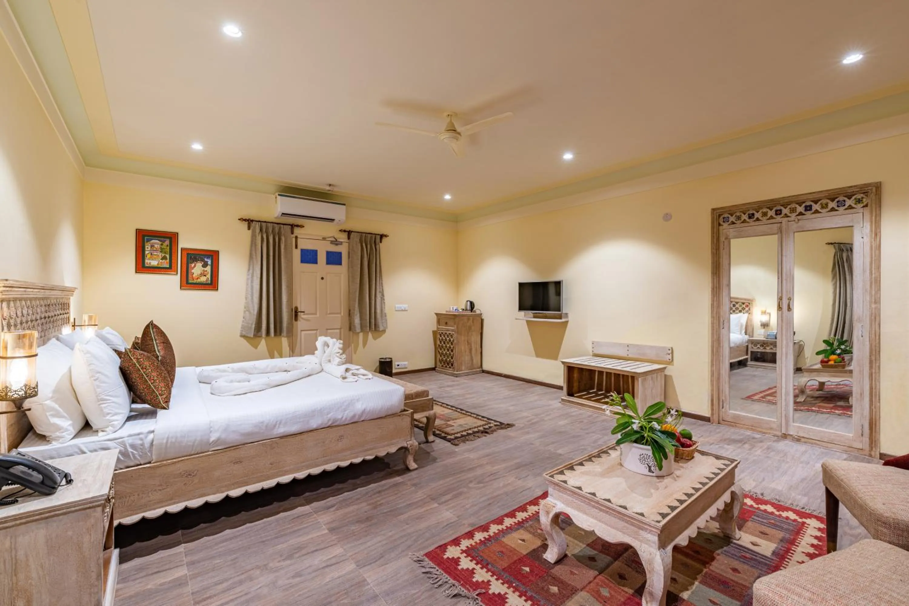 Photo of the whole room, Bed in Anand Bagh Resort & Spa by Ananta