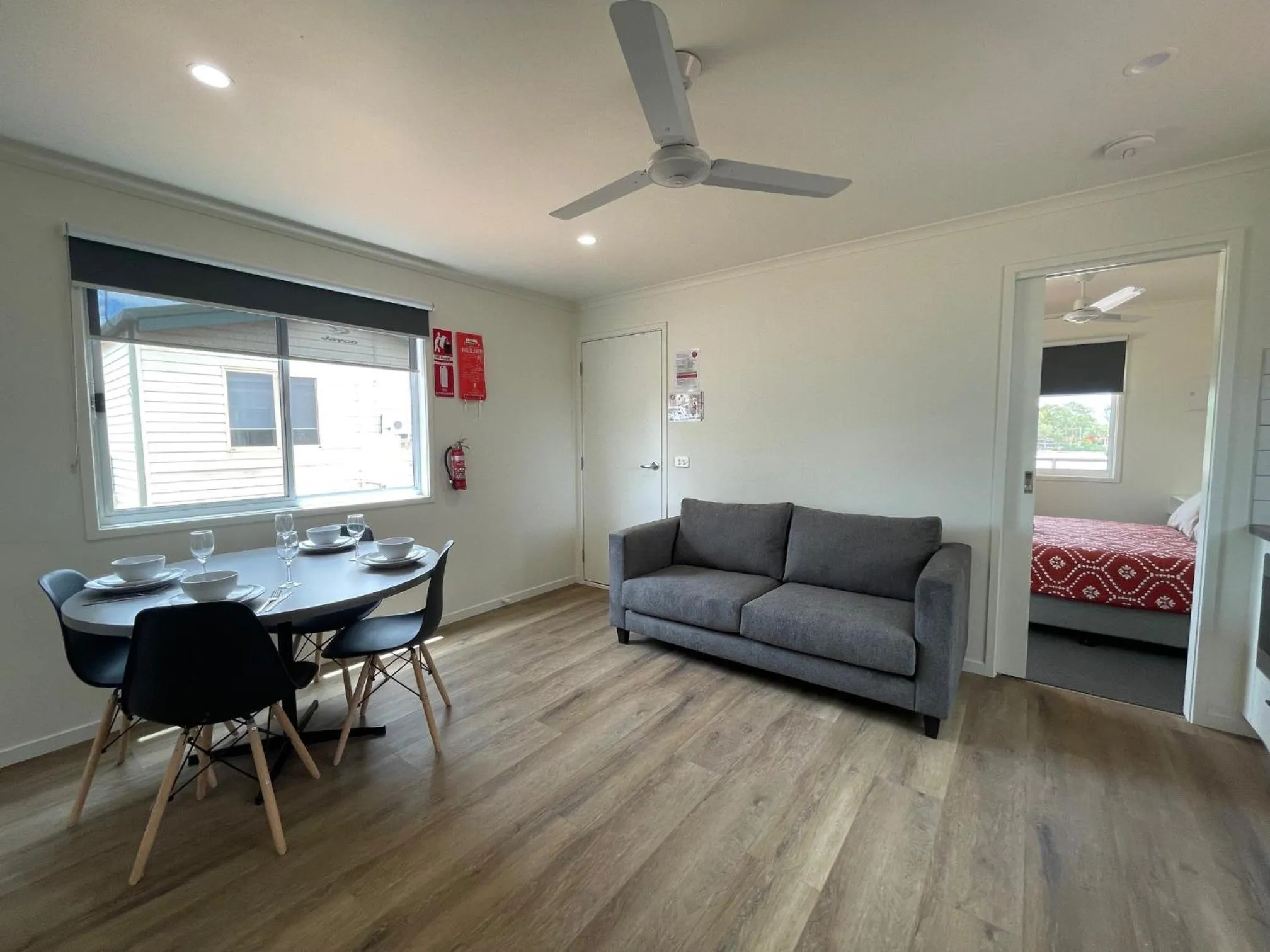 Bed in Cobar Caravan Park