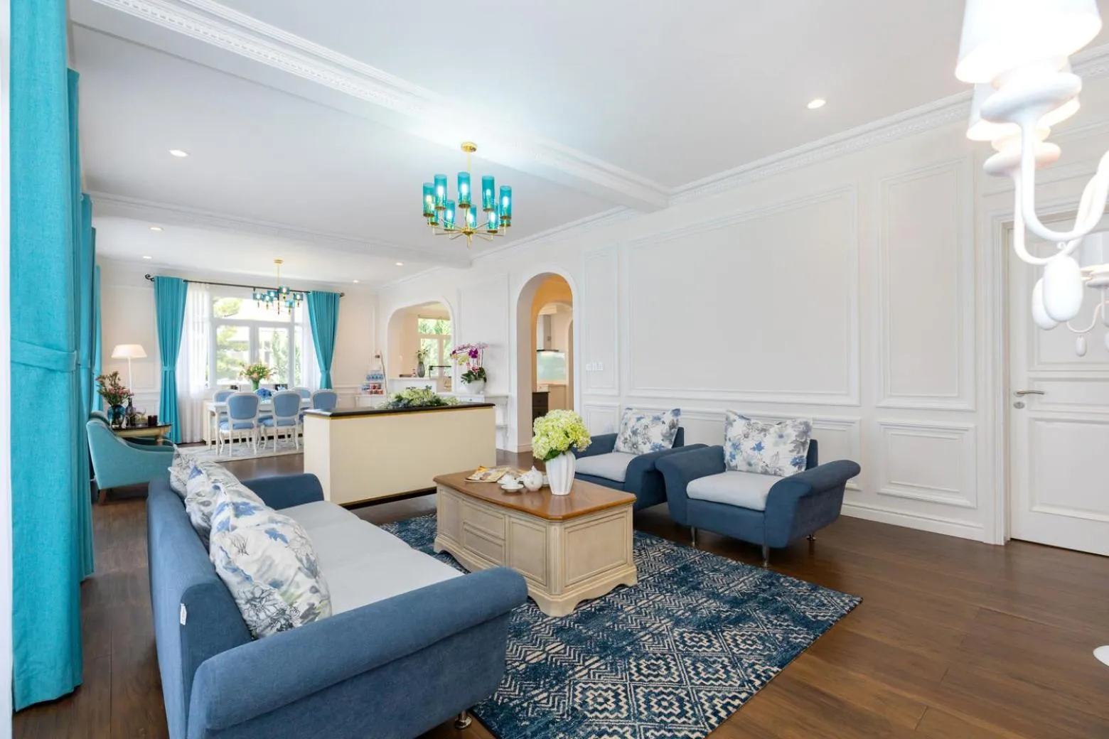 Living room in RANG DONG VILLAS