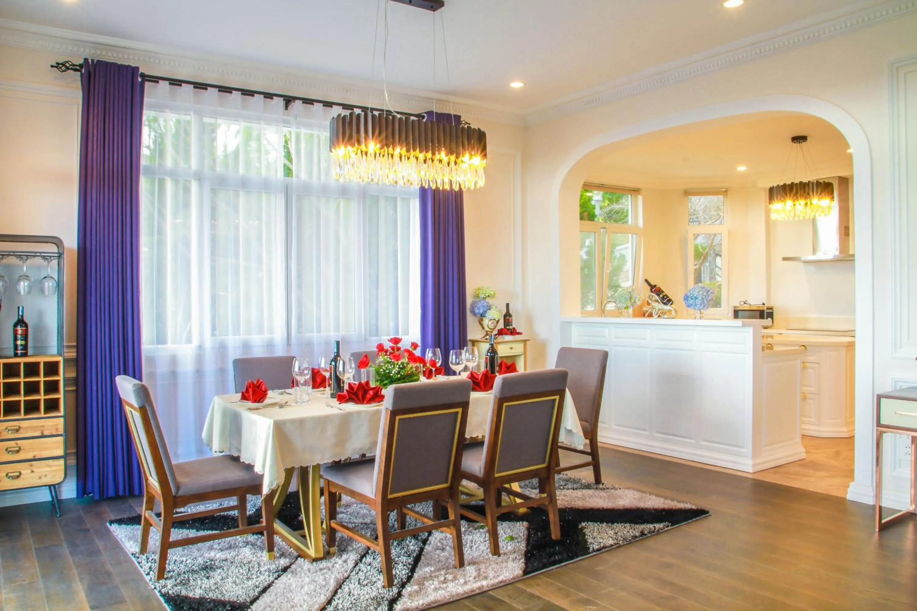 Dining area in RANG DONG VILLAS
