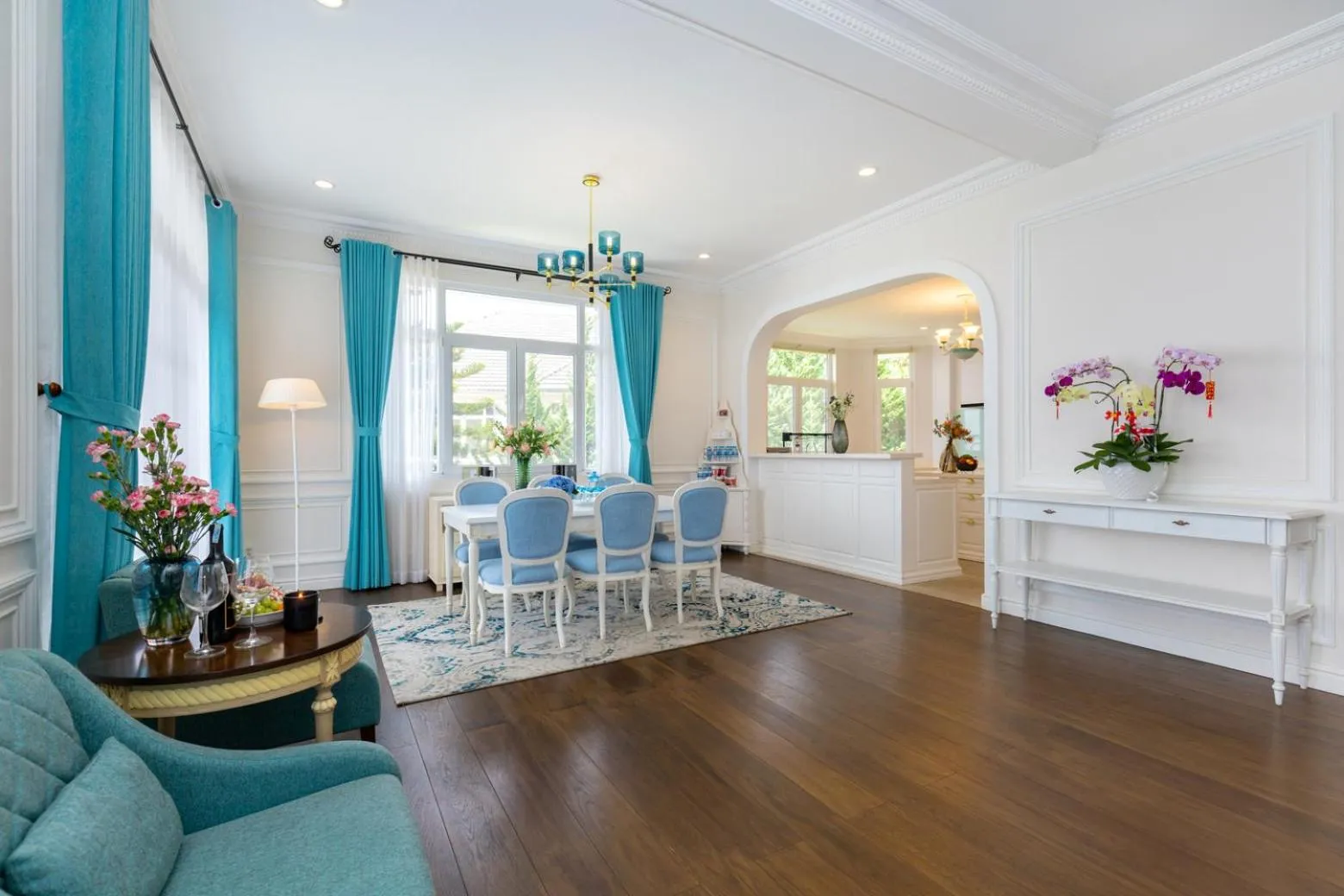 Living room in RANG DONG VILLAS