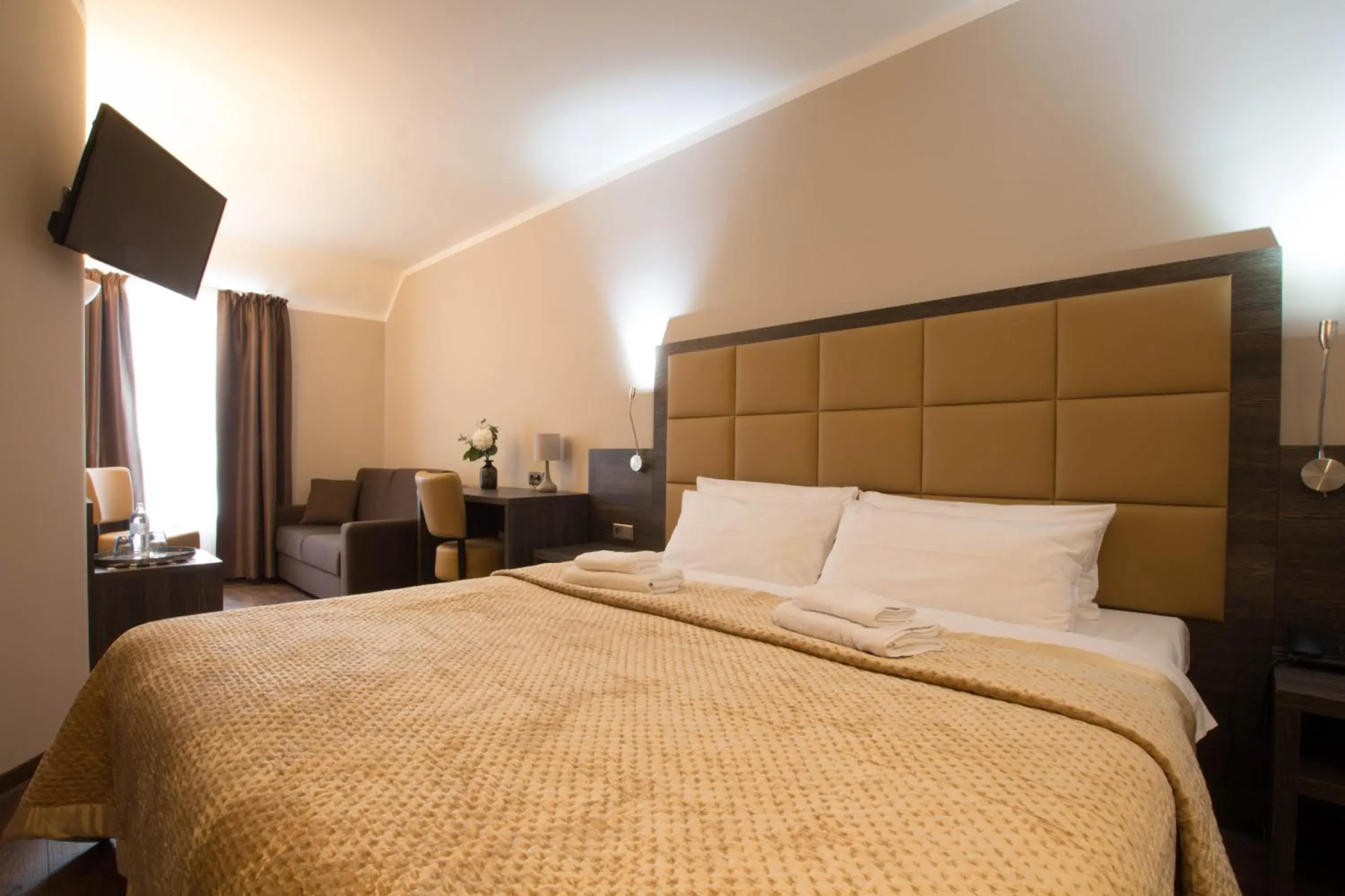 Bed in Hotel Delta am Potsdamer Platz Bed in Hotel Delta am Potsdamer Platz