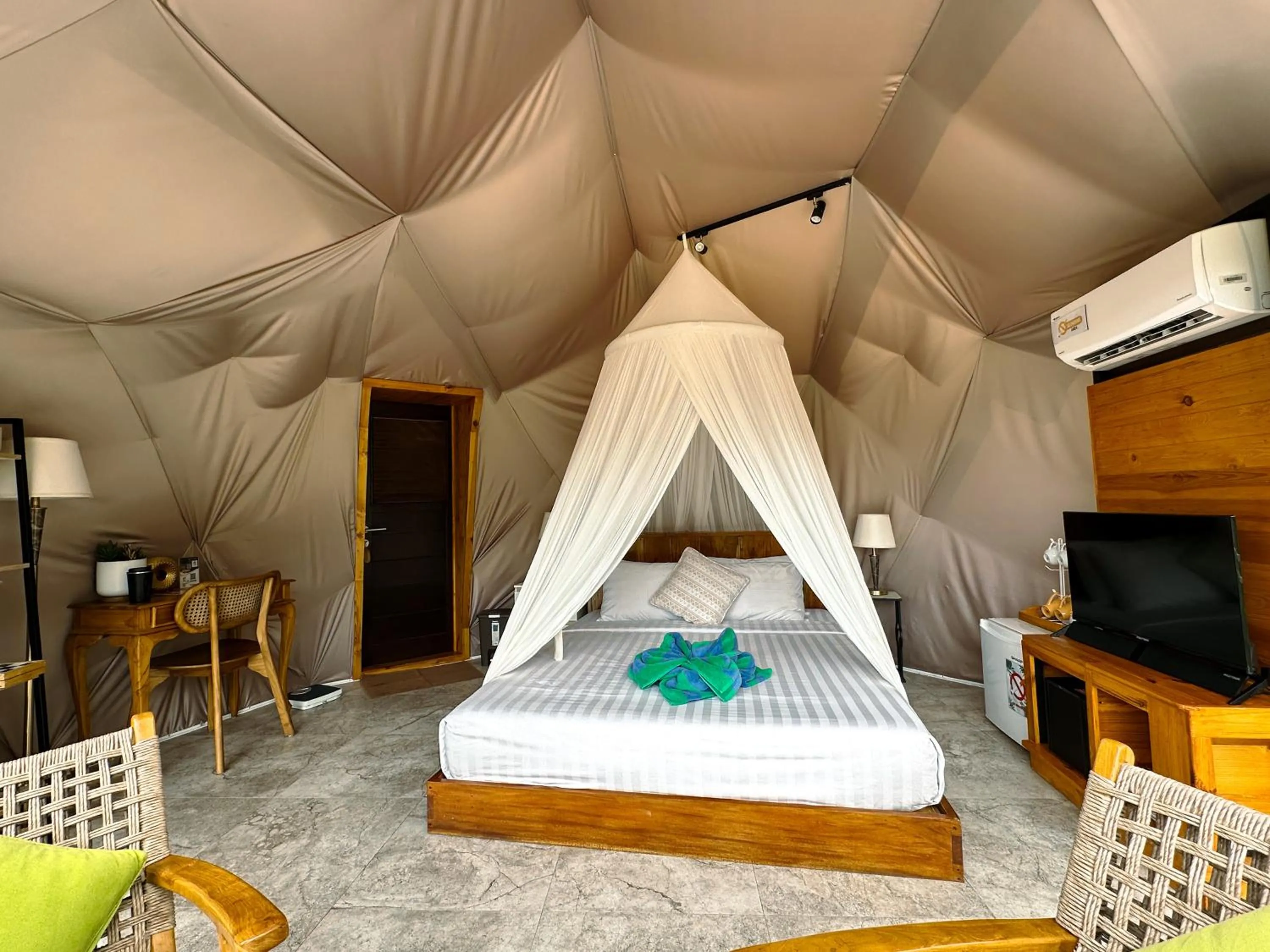 Bed in Moondock Luxury Camp