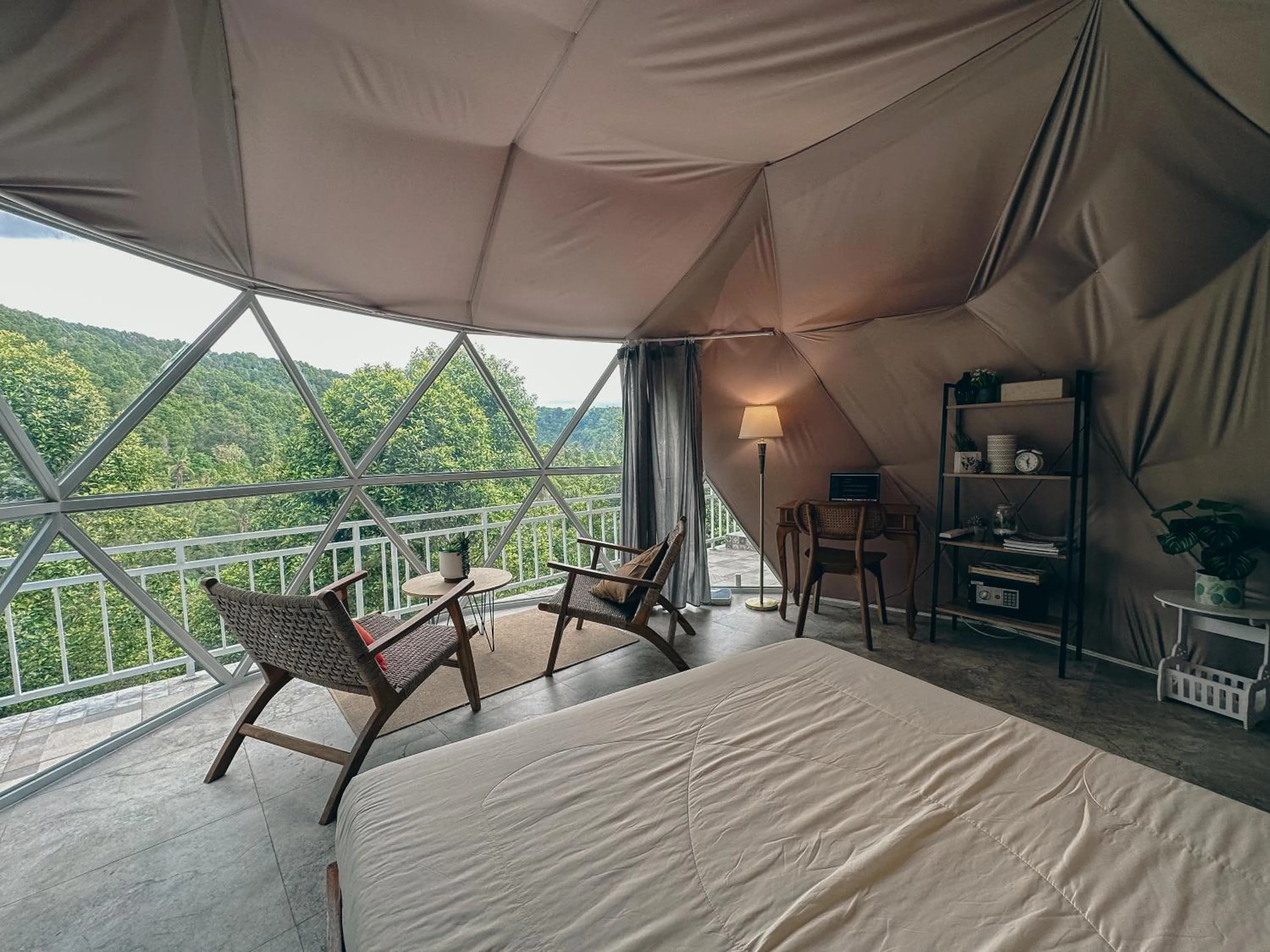 Bed in Moondock Luxury Camp