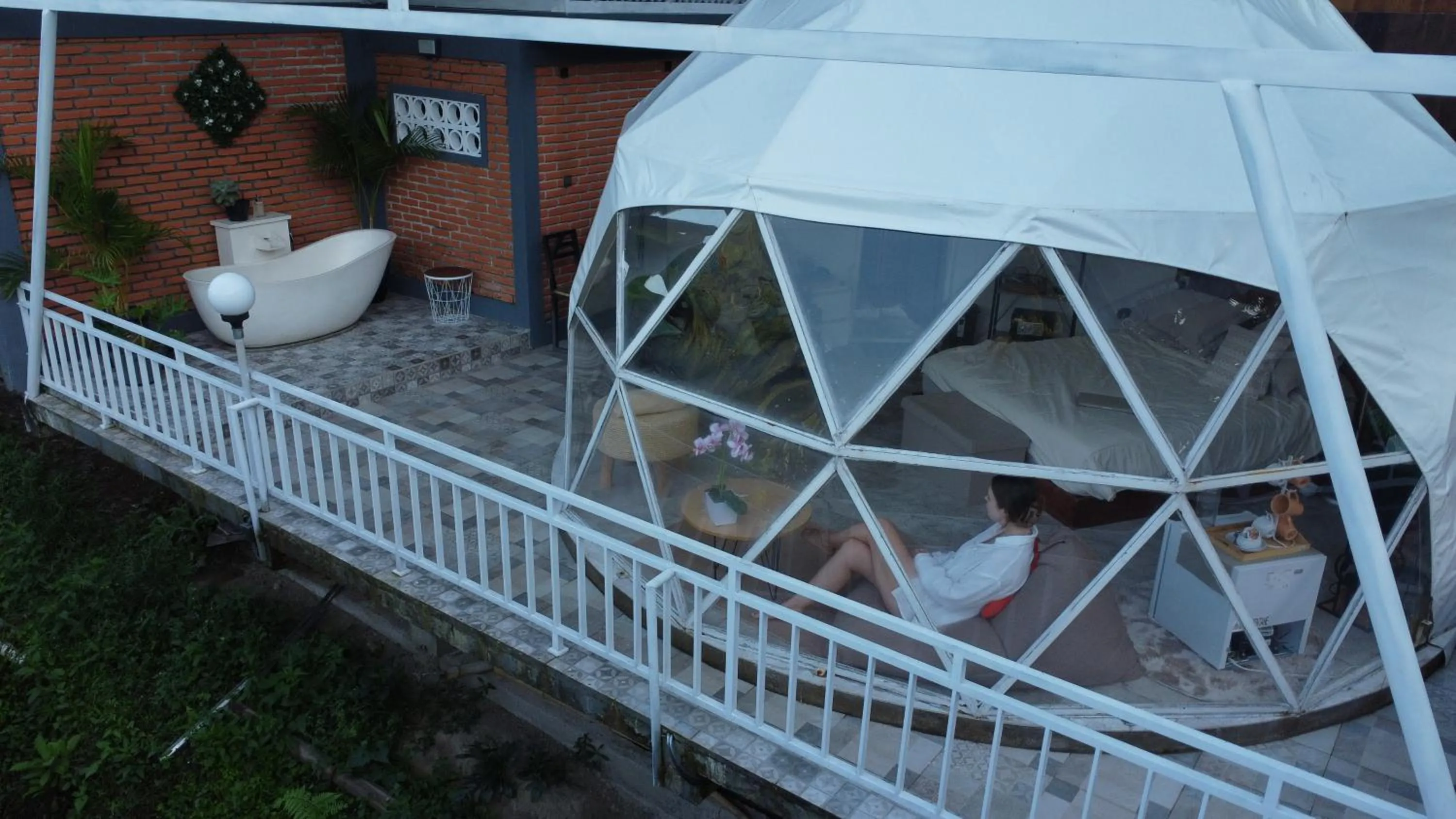 Patio in Moondock Luxury Camp