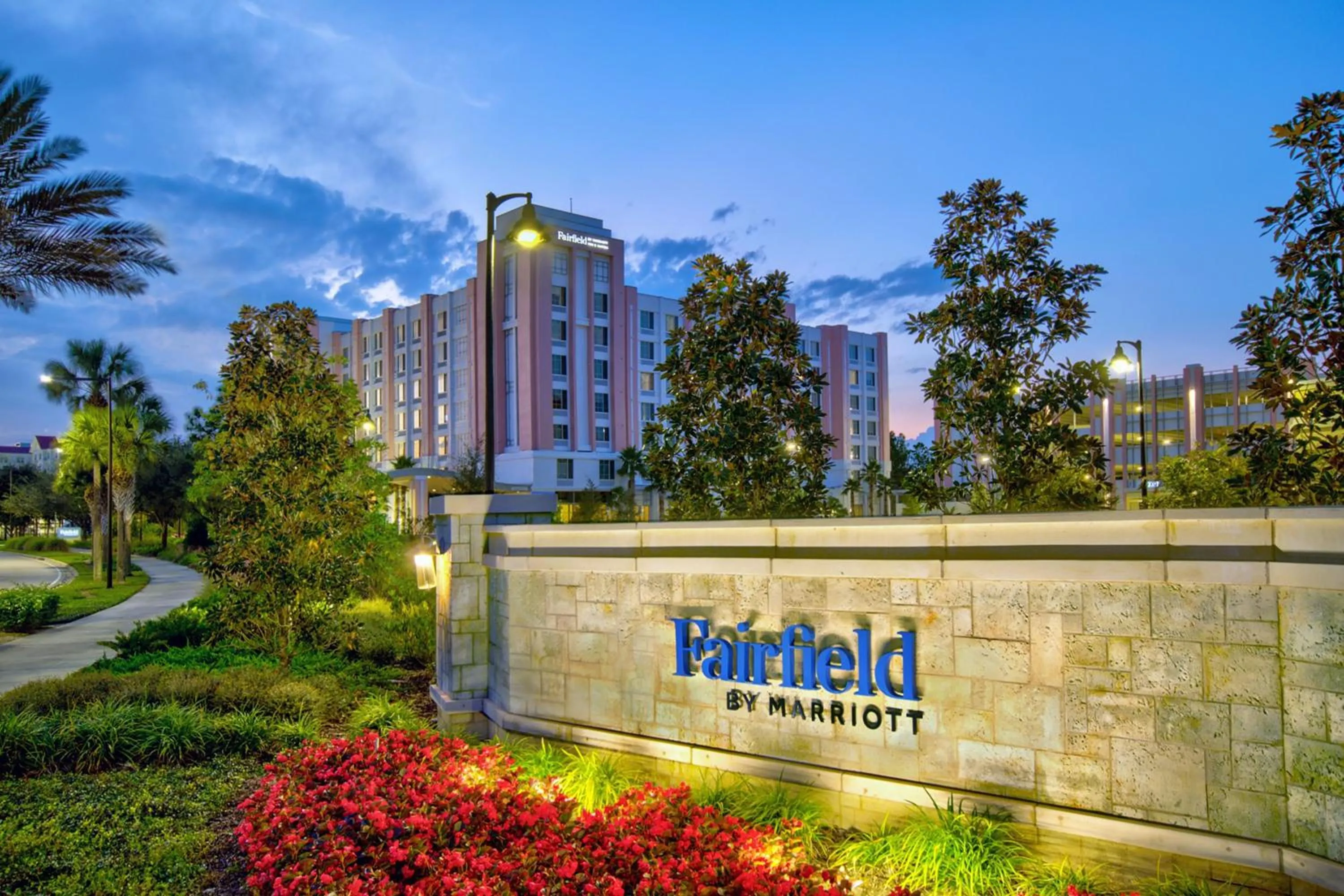 Property building in Fairfield by Marriott Inn & Suites Orlando at FLAMINGO CROSSINGS® Town Center
