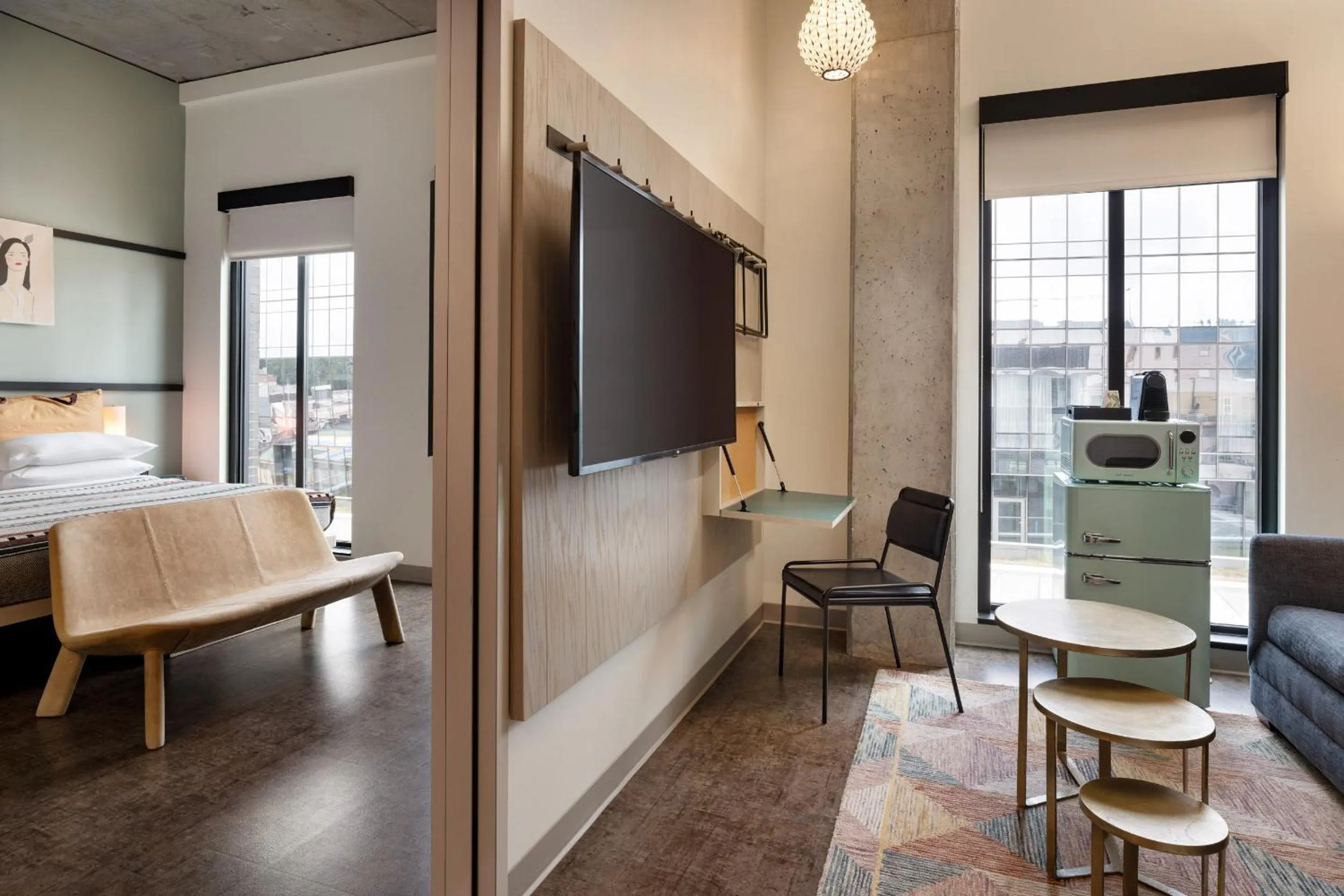 Bed in Moxy Portland Downtown