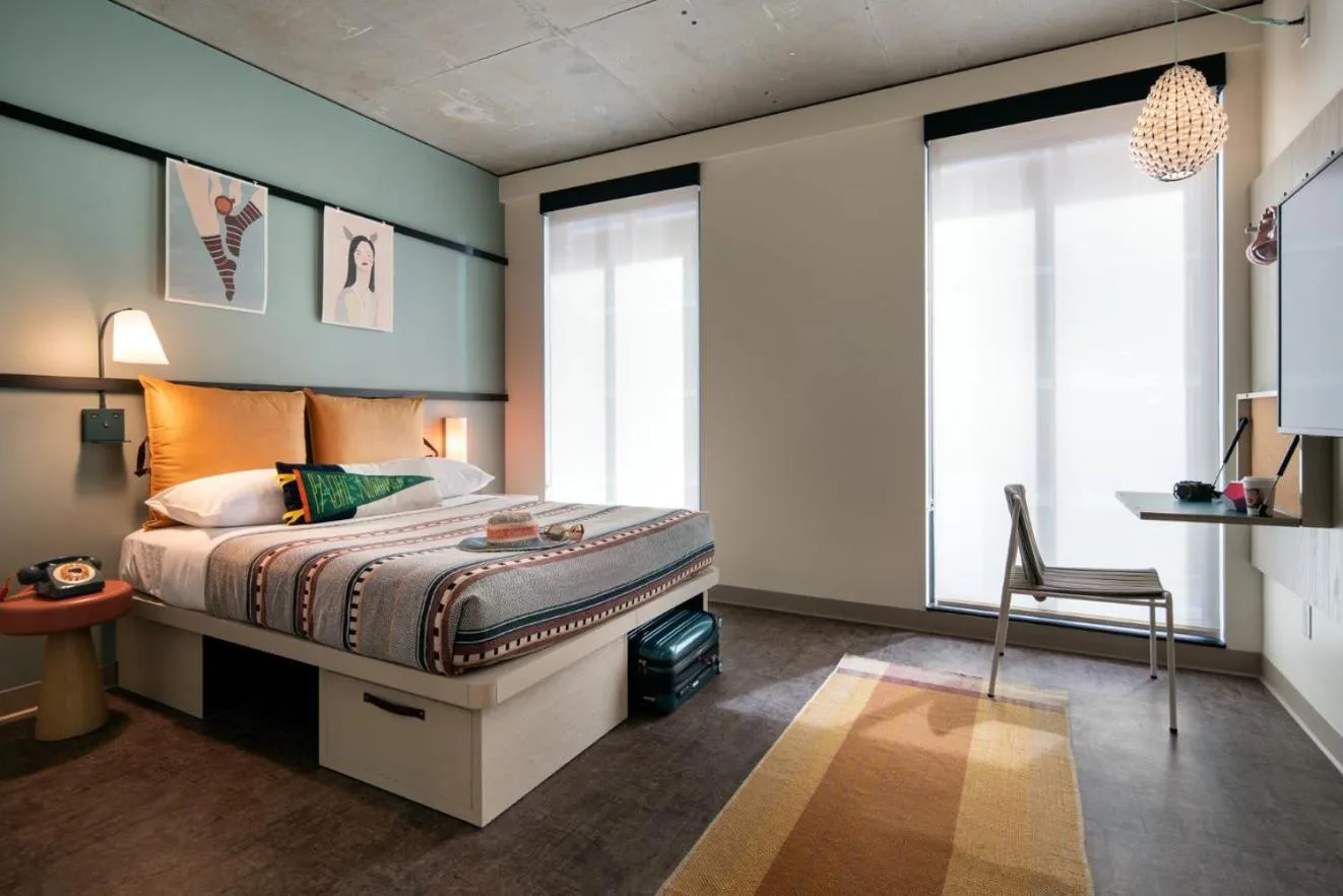 Bed in Moxy Portland Downtown