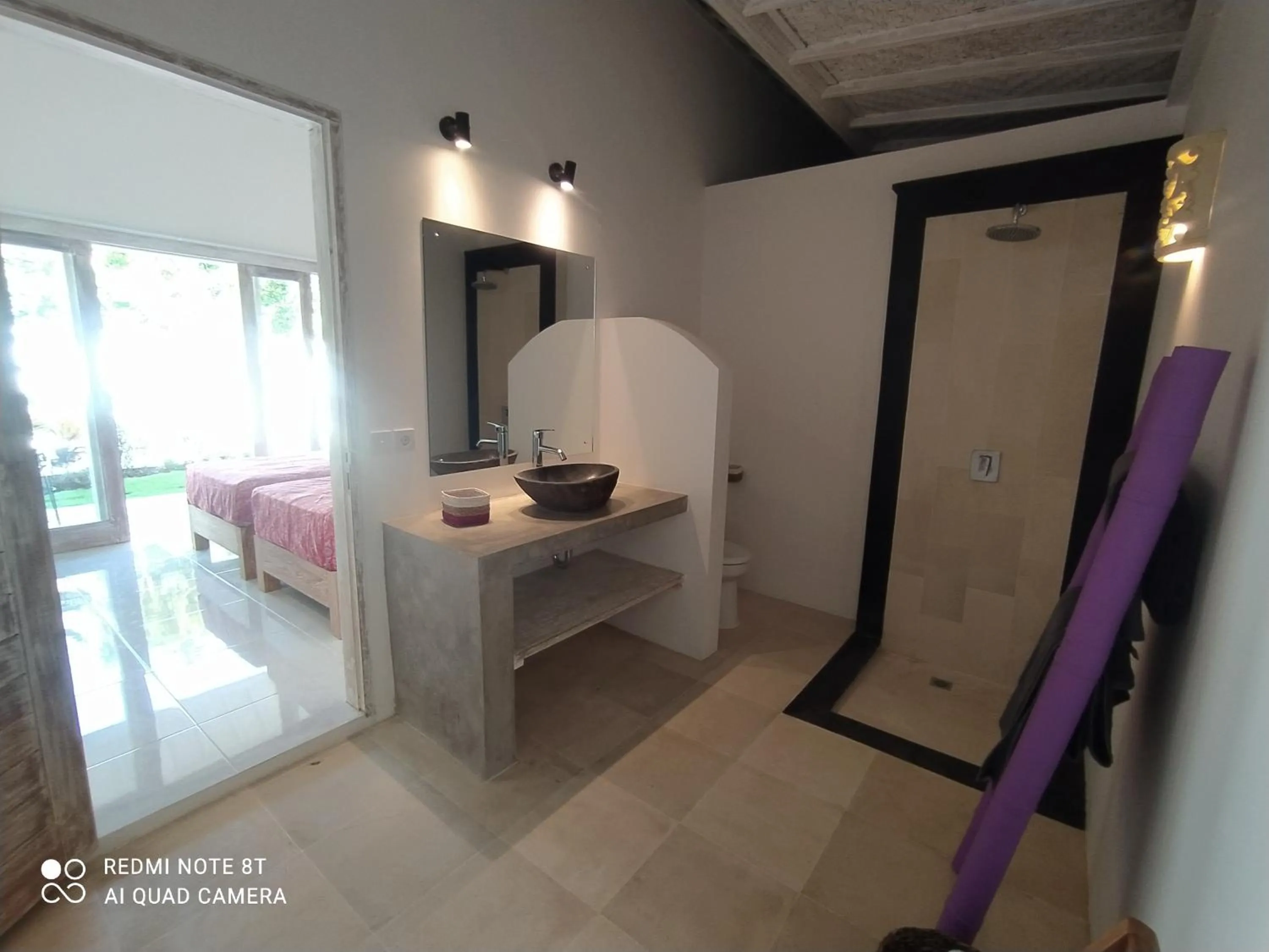 Shower, Bed in Villa Bukit Sweet Home