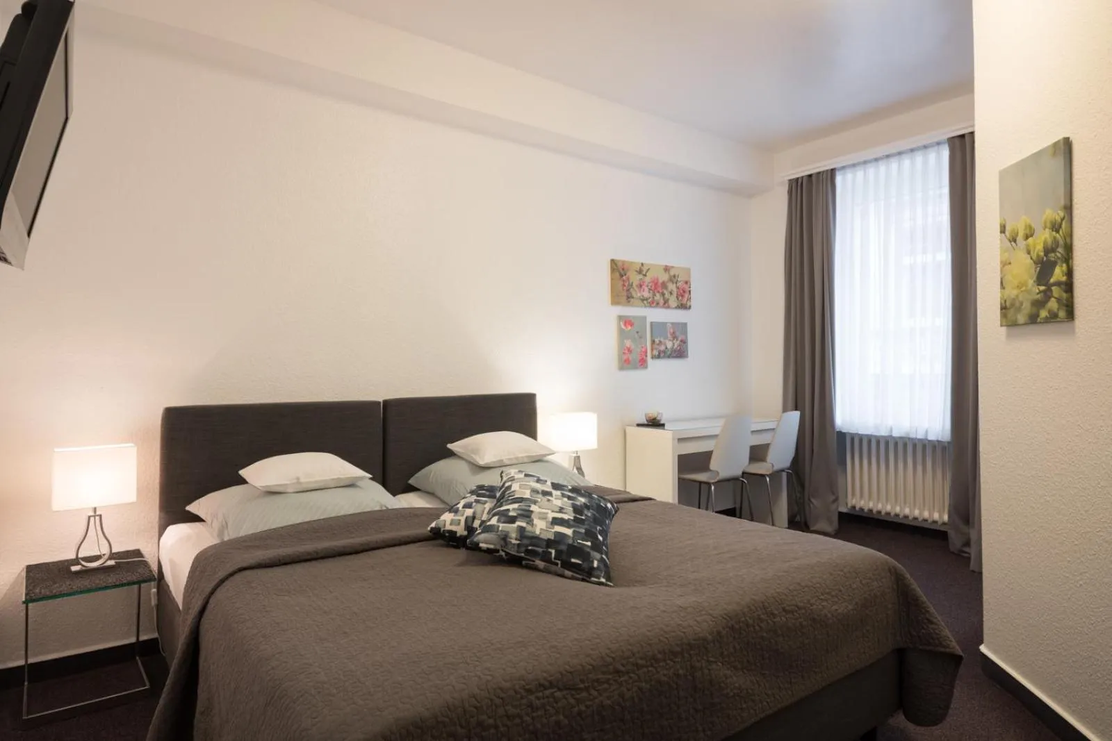 Bed in Hotel Brandenburger Hof