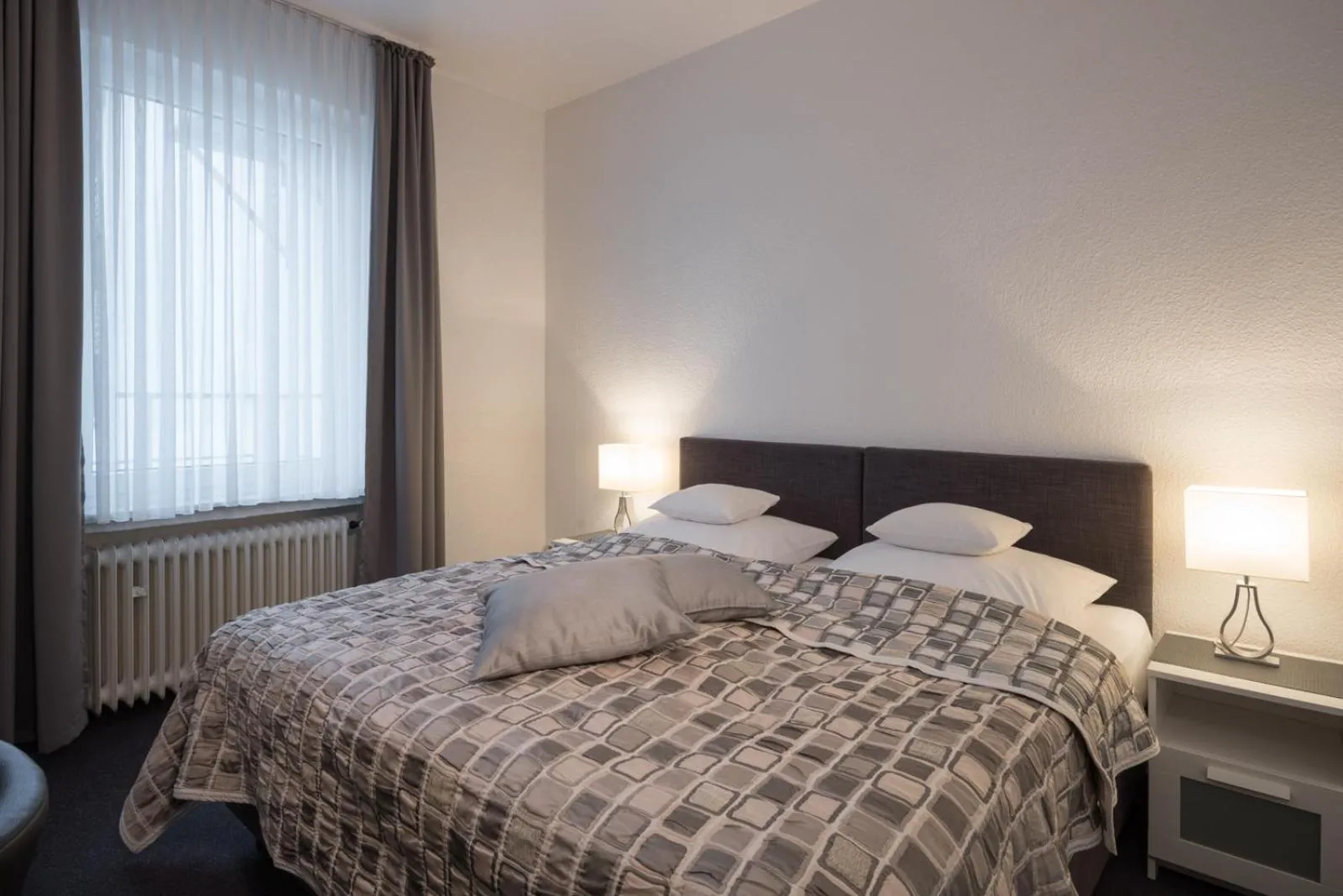 Bed in Hotel Brandenburger Hof