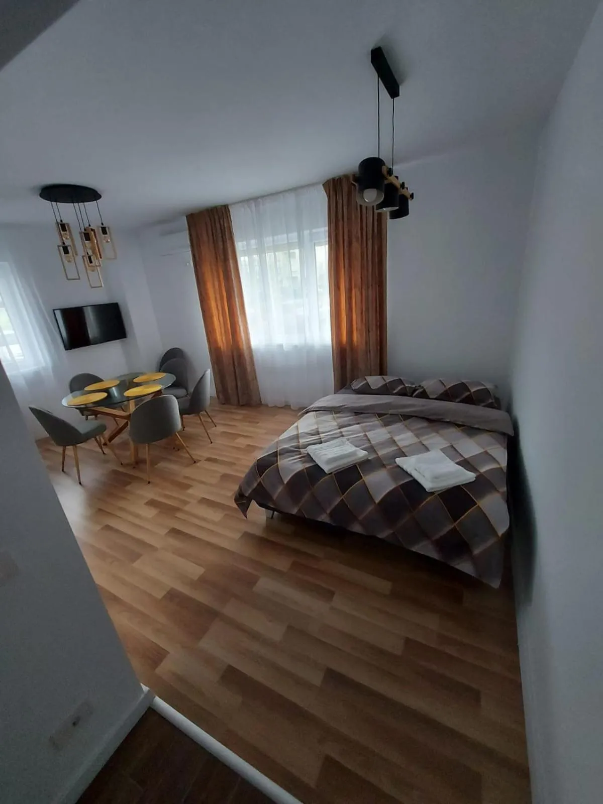 Bed in Panoramic Apartments Oradea