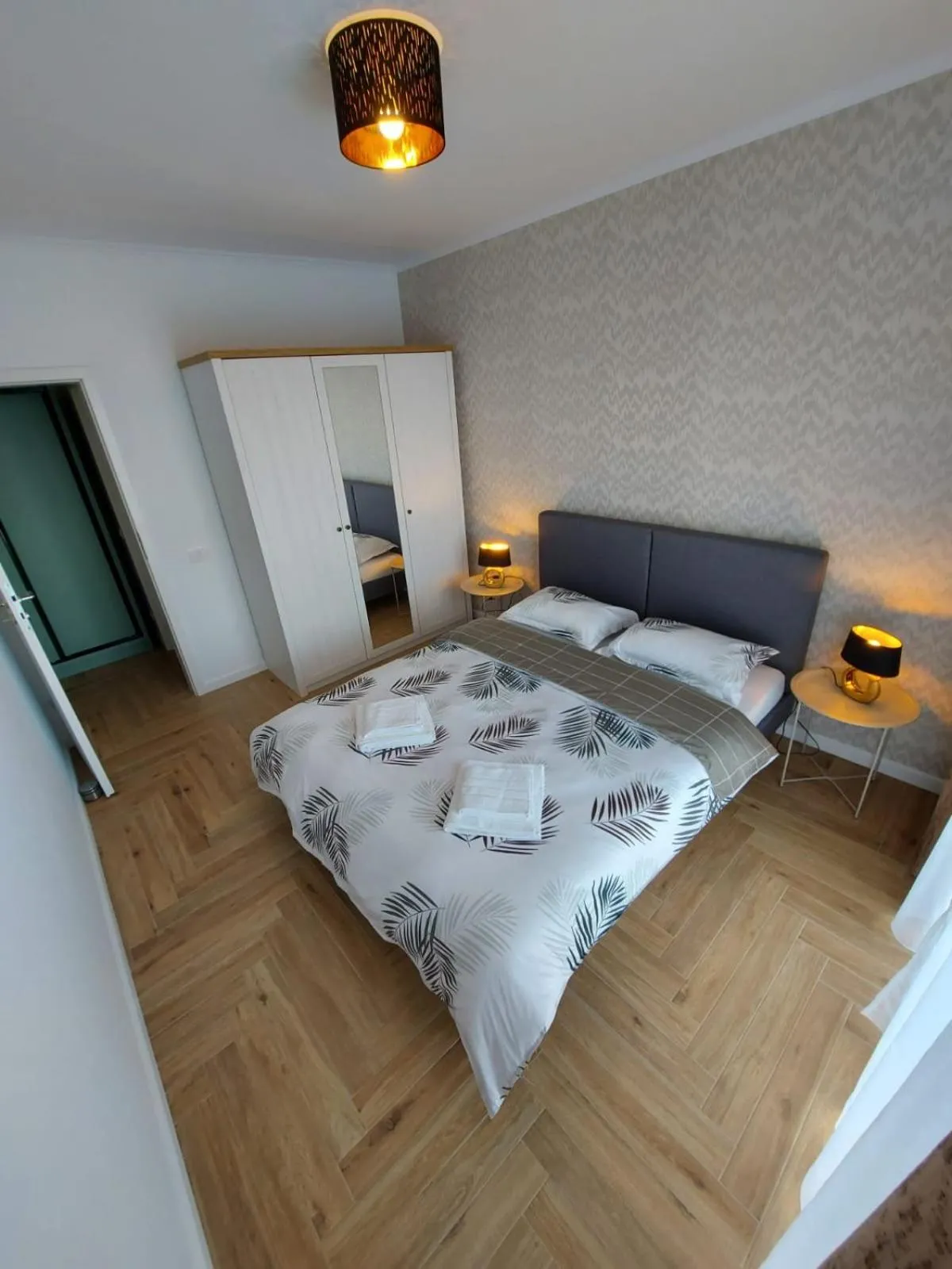 Bedroom, Bed in Panoramic Apartments Oradea
