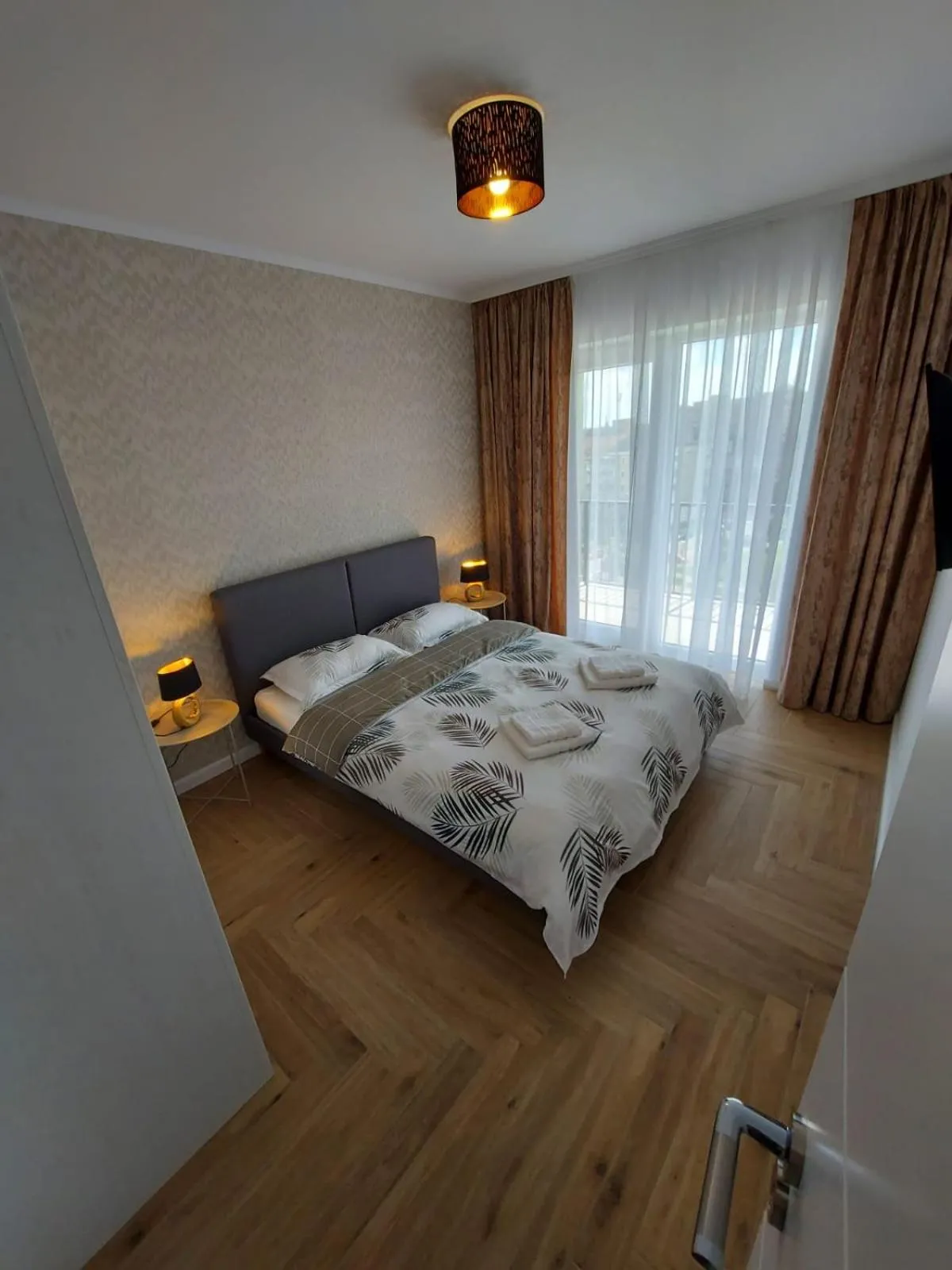 Bedroom, Bed in Panoramic Apartments Oradea