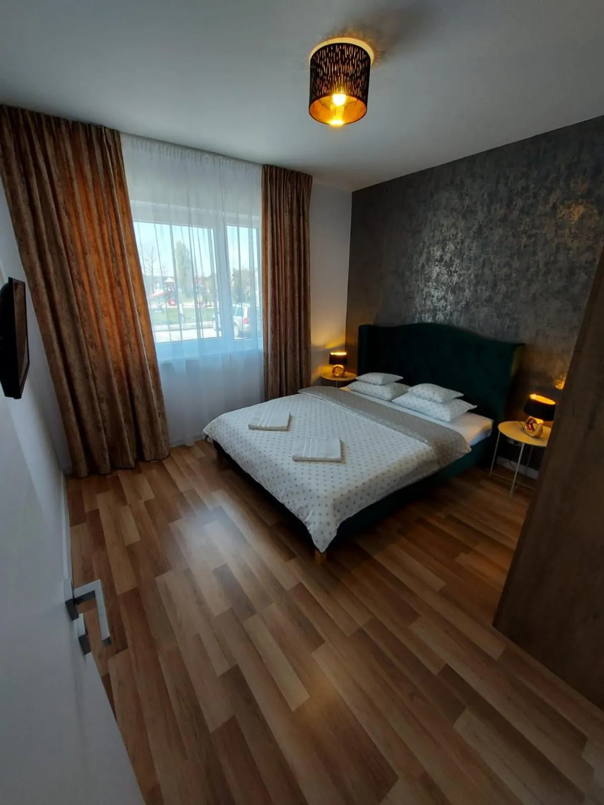 Bed in Panoramic Apartments Oradea