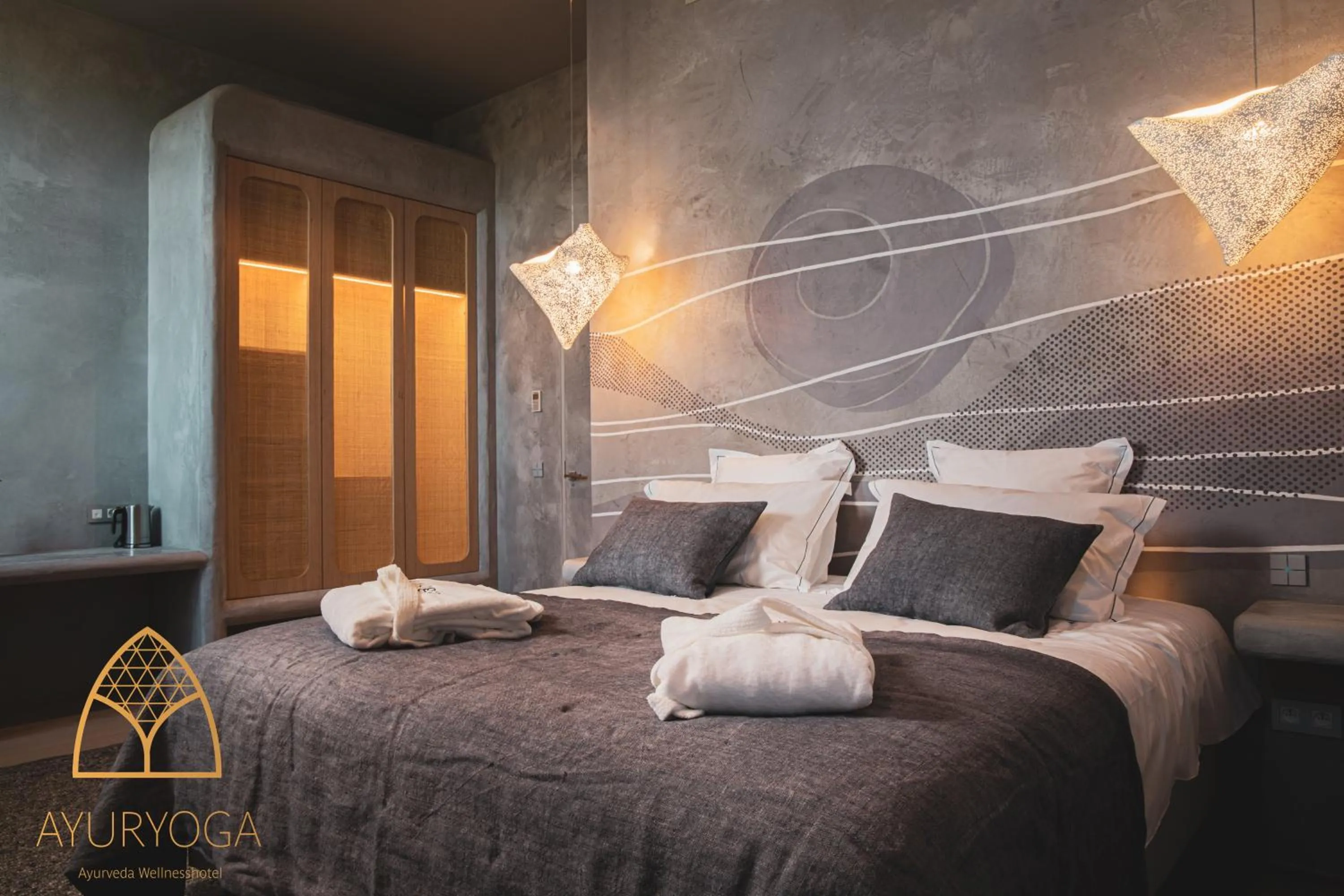 Bed in Ayuryoga Wellnesshotel