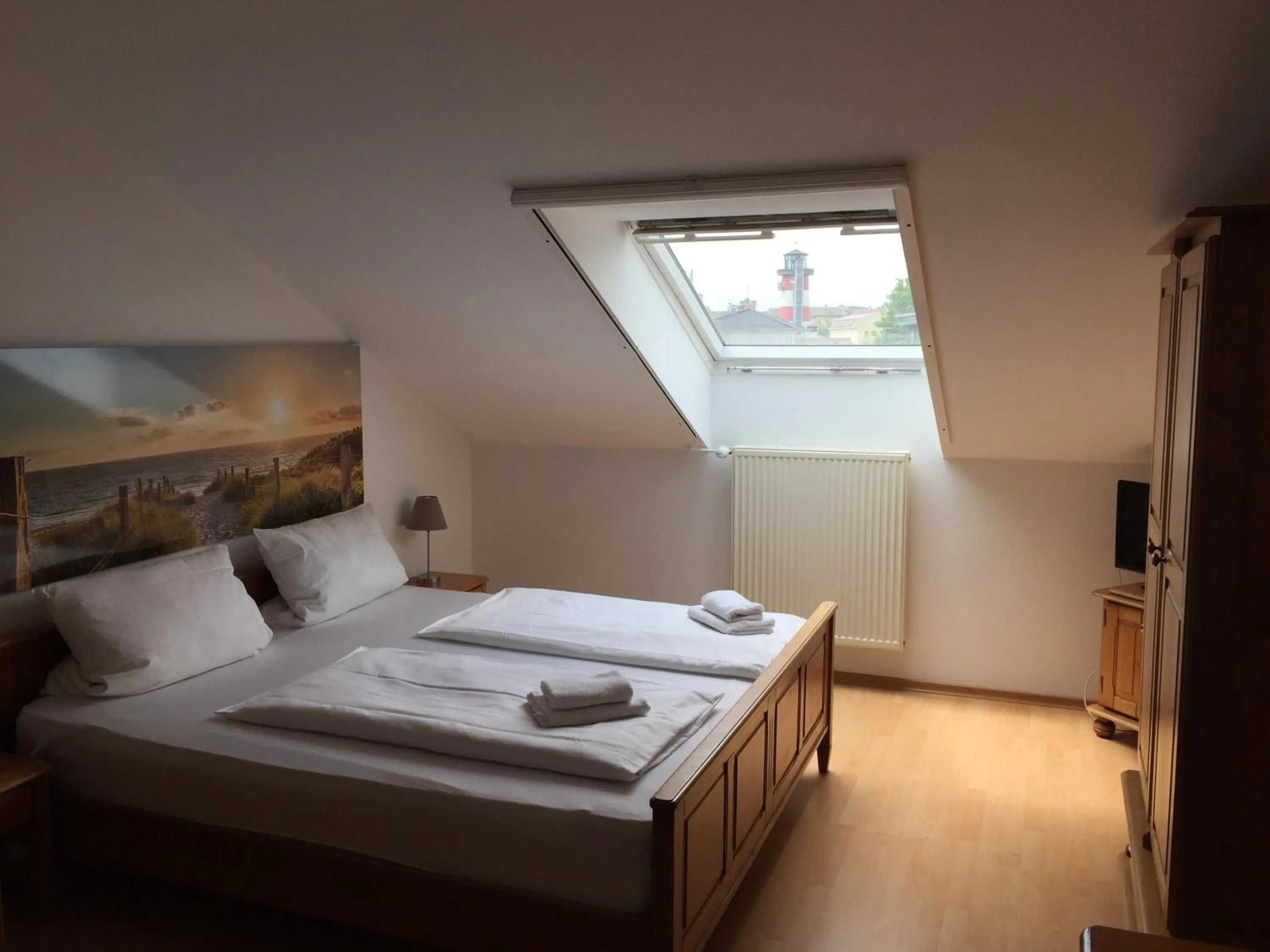 Bed in Gästehaus am Wasserpark