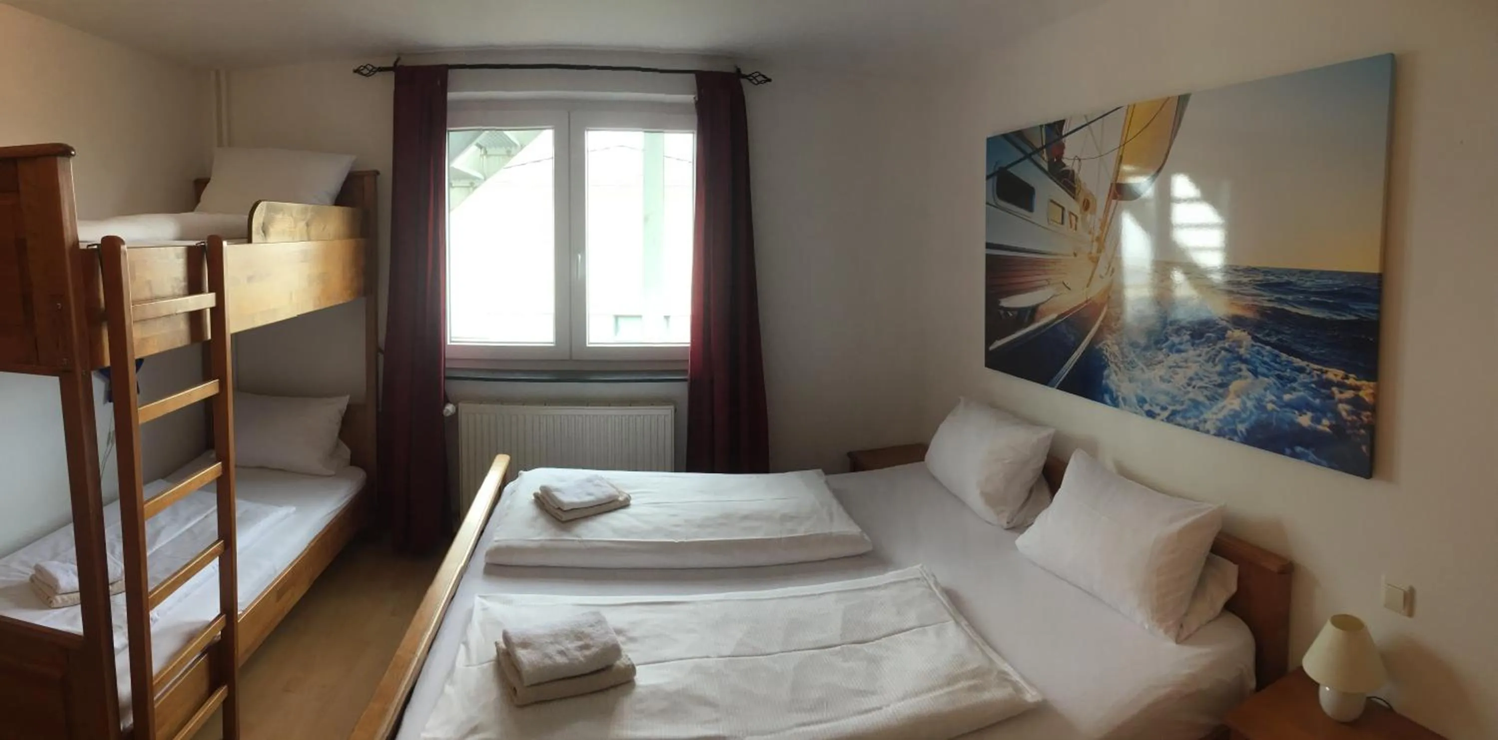 Bed in Gästehaus am Wasserpark