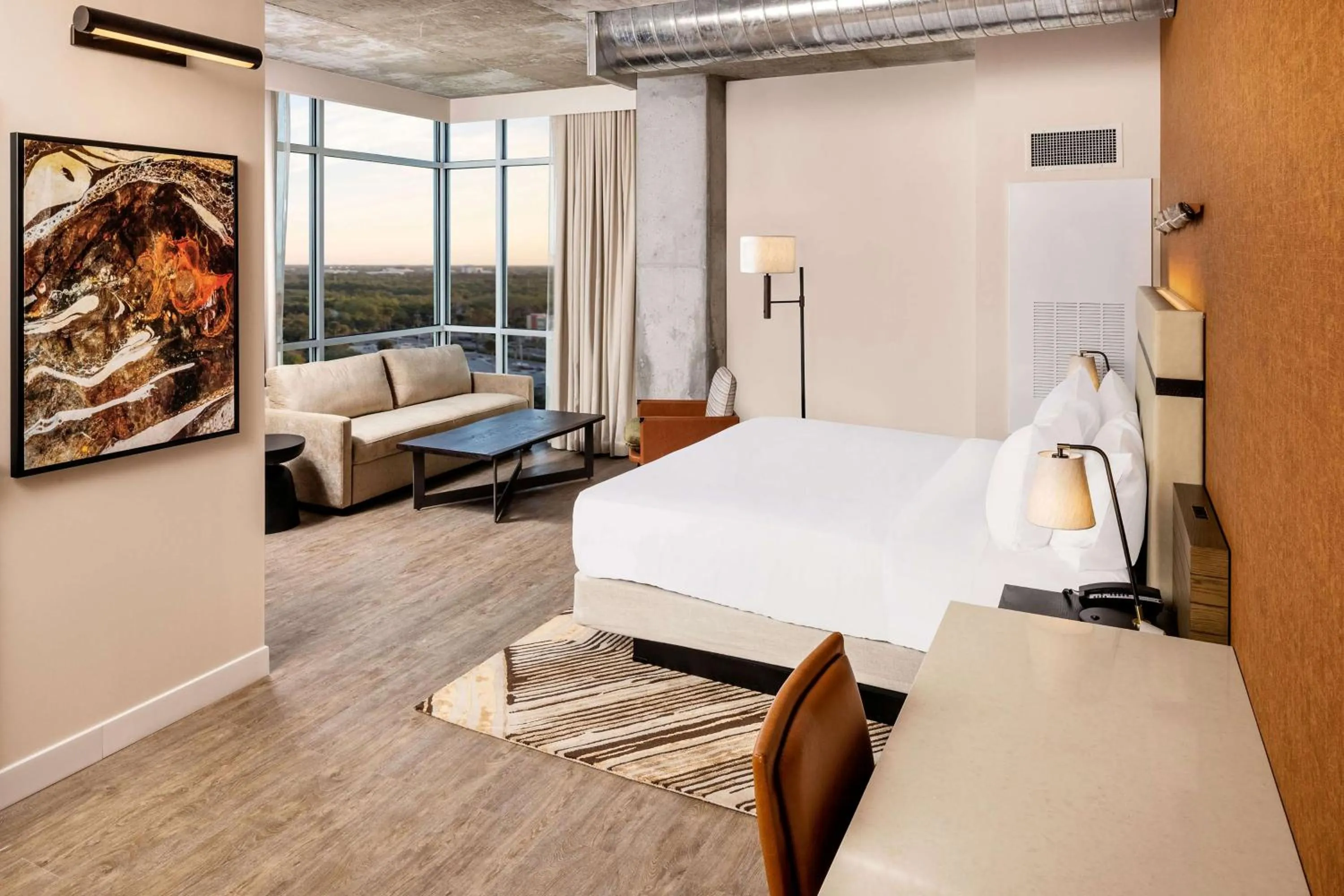 Bedroom, Bed in Hotel Melby Downtown Melbourne Tapestry Collection By Hilton