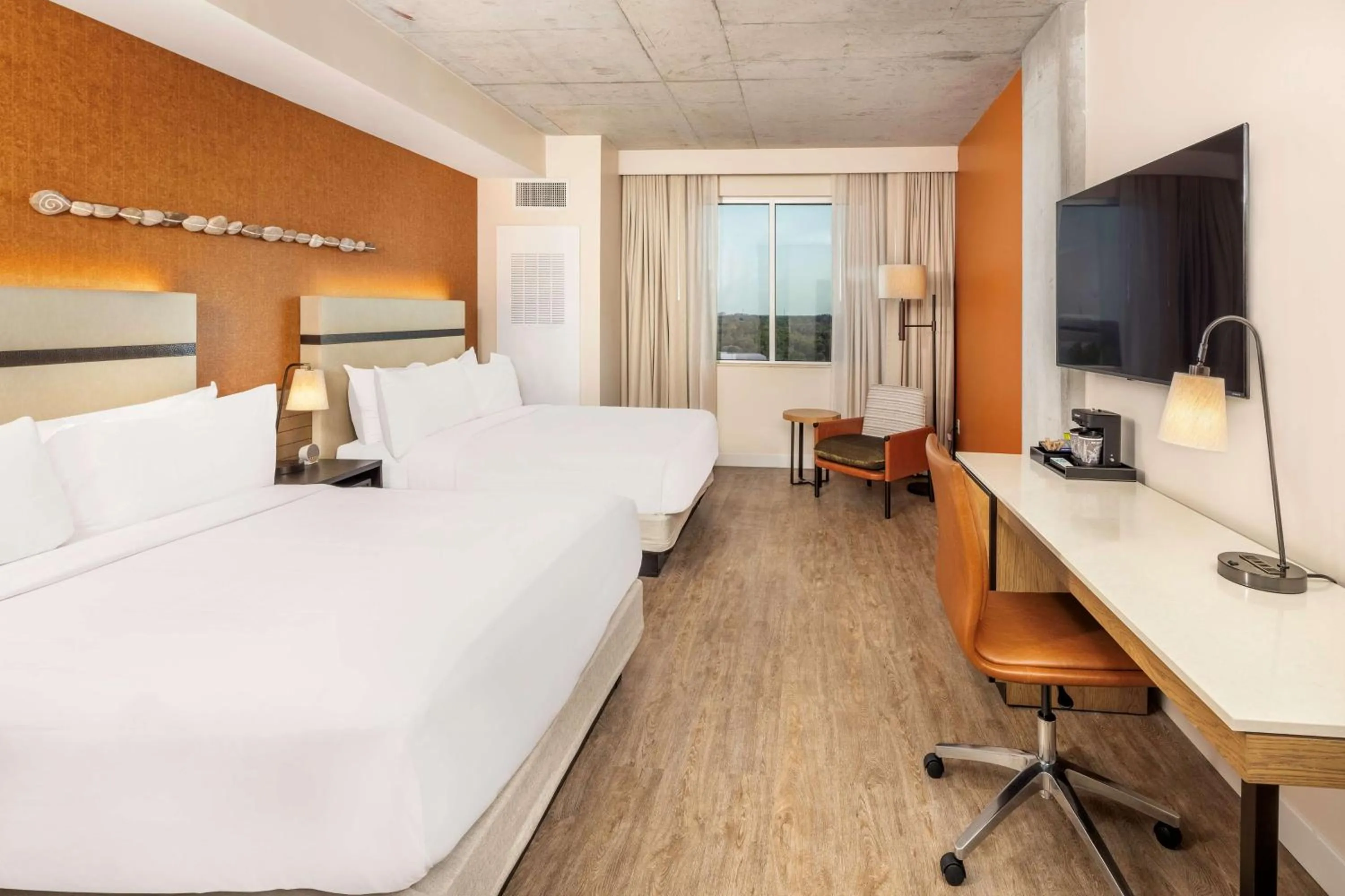 Bedroom, Bed in Hotel Melby Downtown Melbourne Tapestry Collection By Hilton