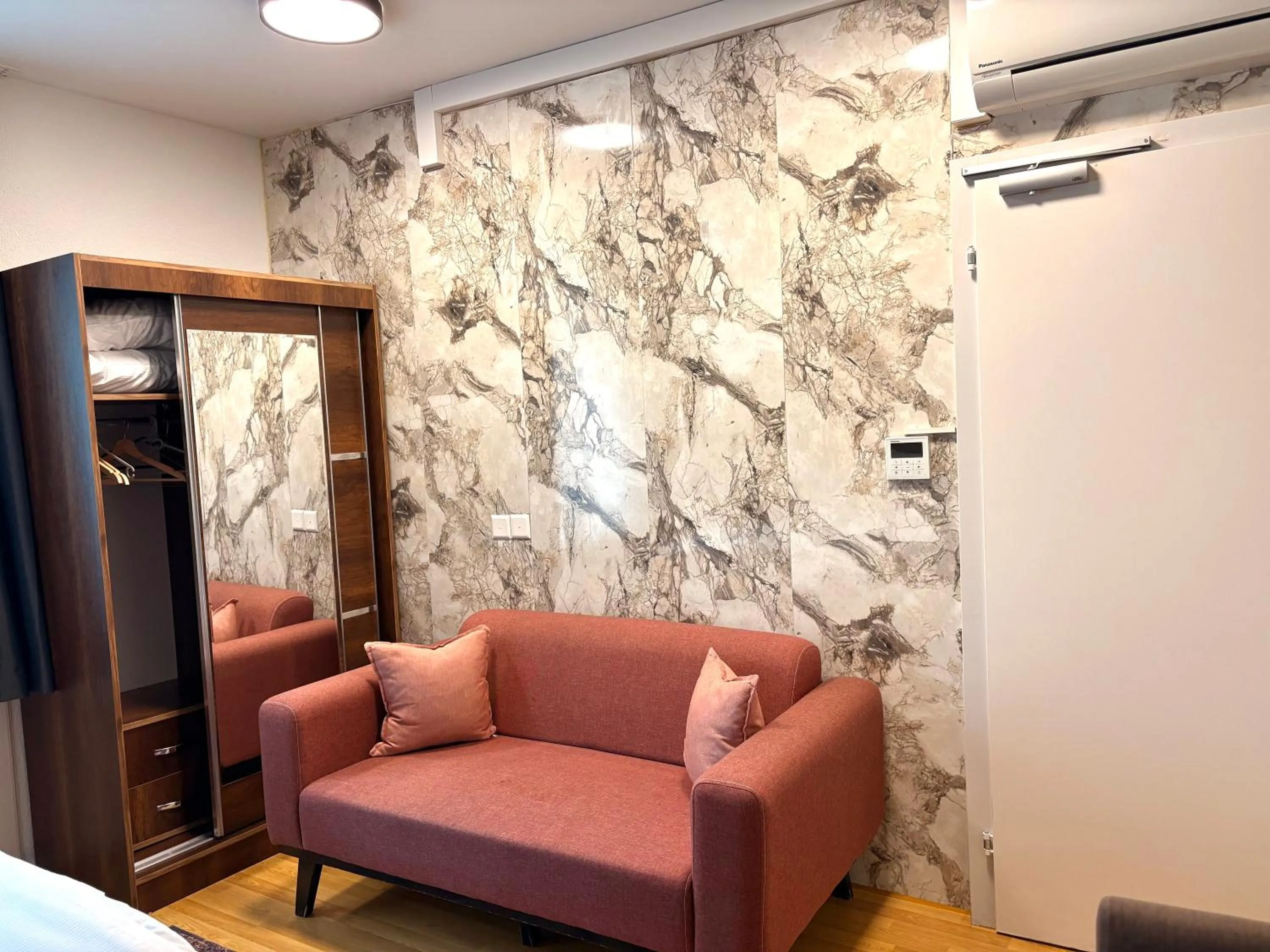 Seating area in Akomo Bern