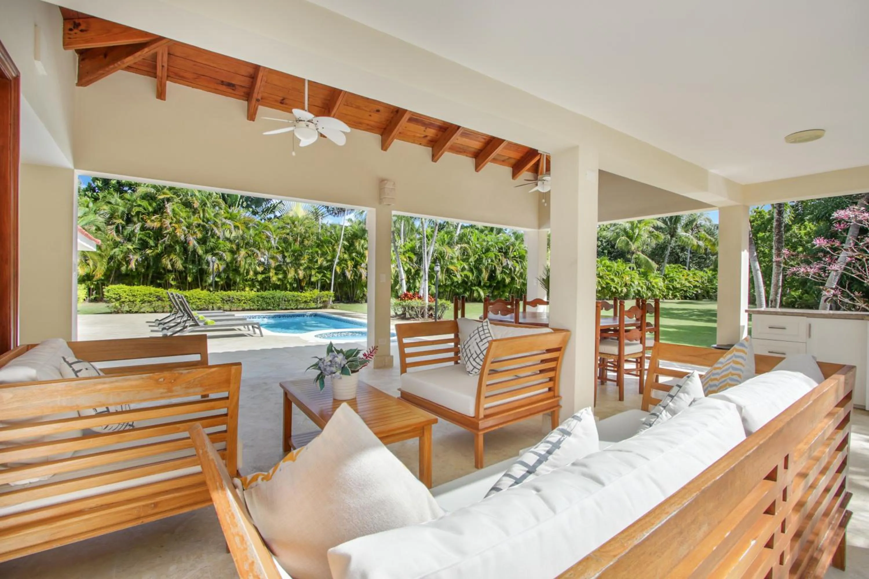 Patio in Amazing Villa in Casa de Campo with Included in Price Maid and Waiter