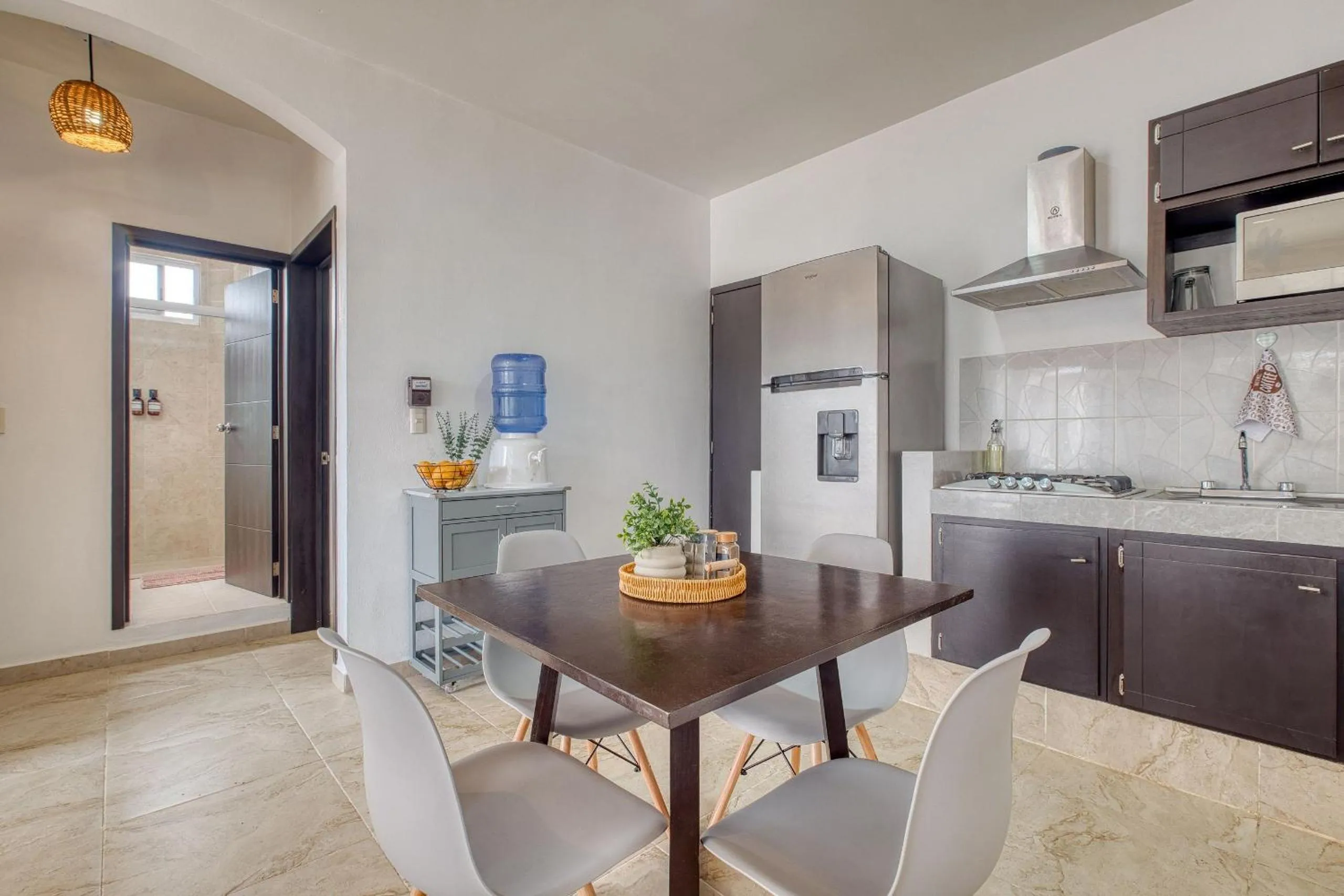 Kitchen or kitchenette in La Aurora Puerto Escondido