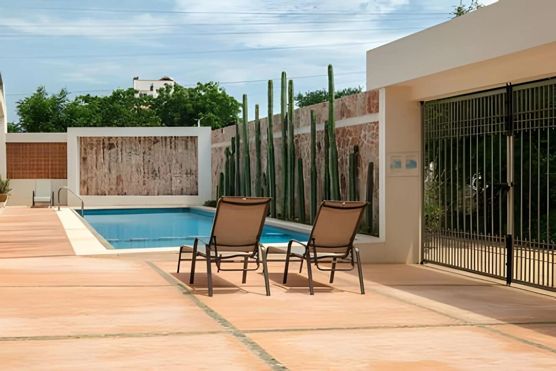 Seating area in La Aurora Puerto Escondido