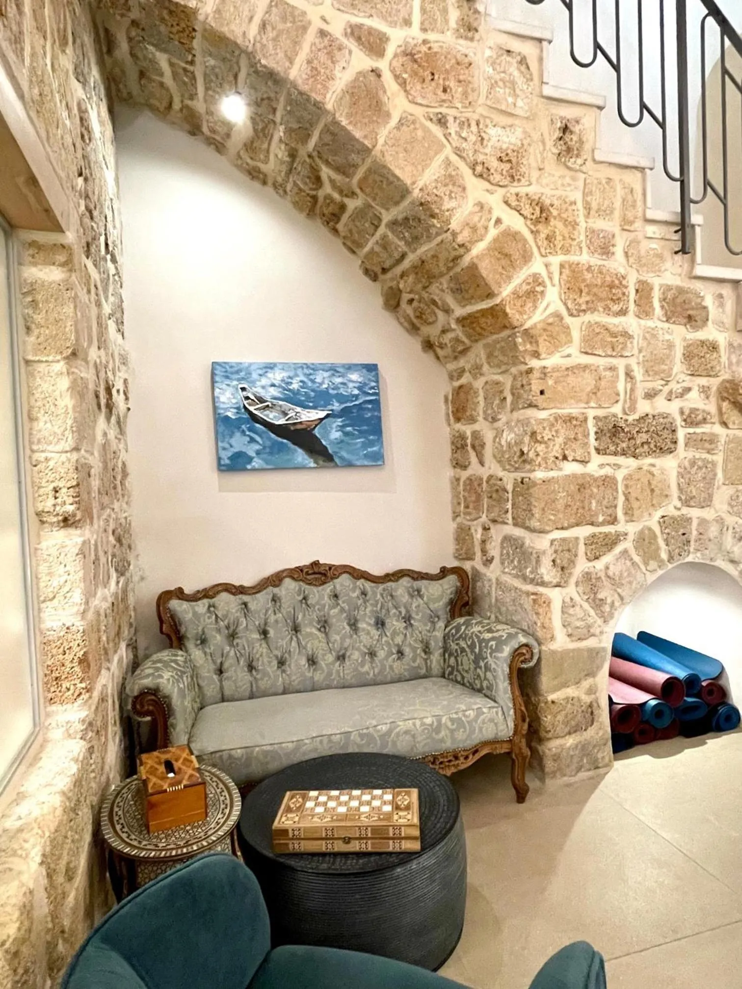 Seating area in Beit Elfarasha