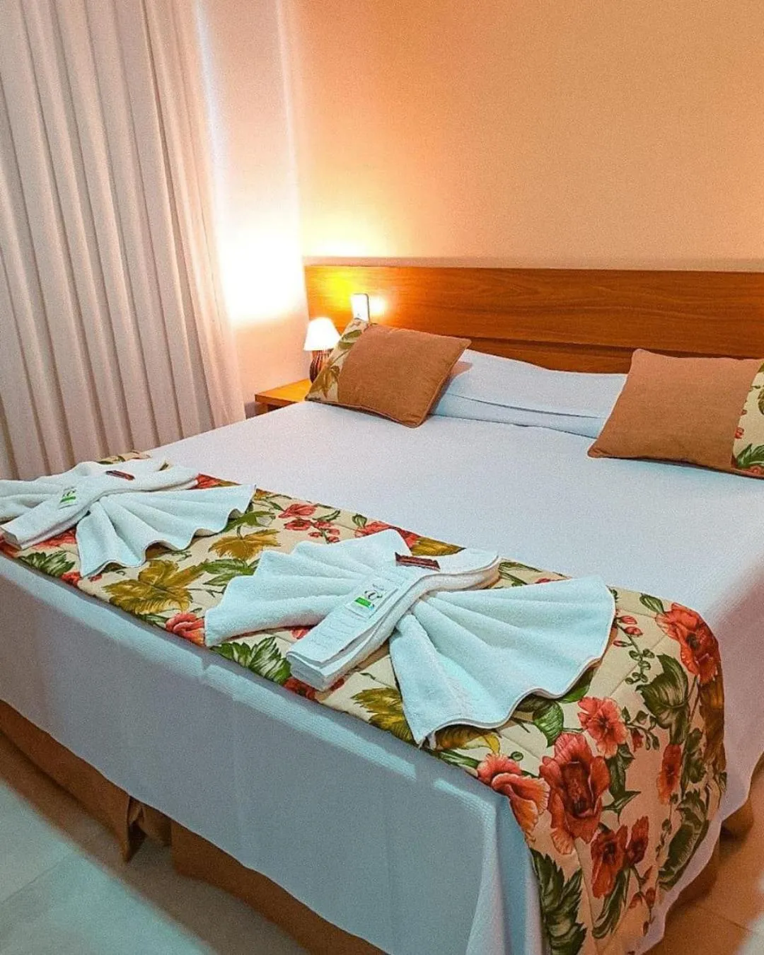 Bed in Pousada Cantinho da Praia