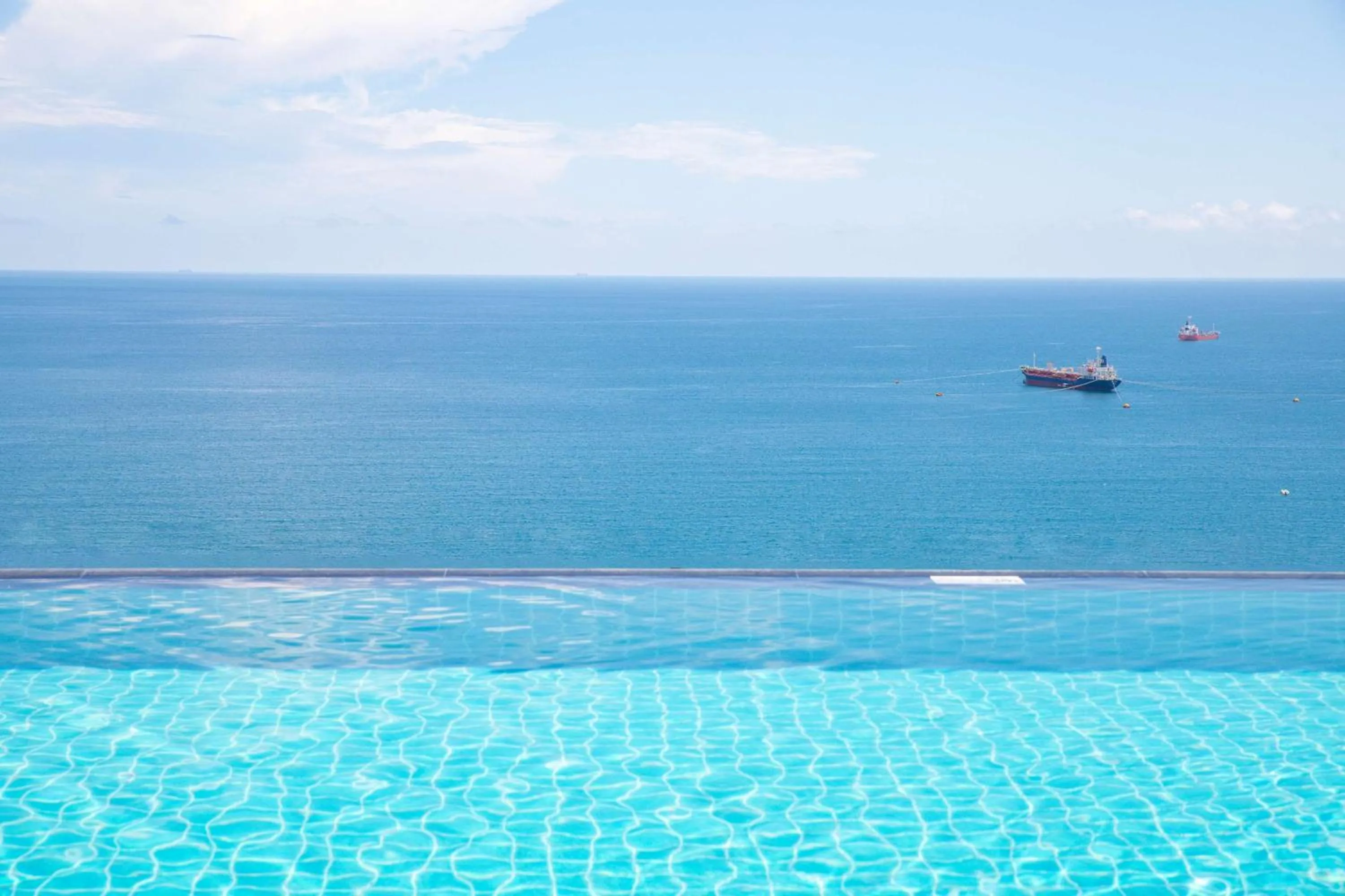 Pool view in Radisson Hotel Danang