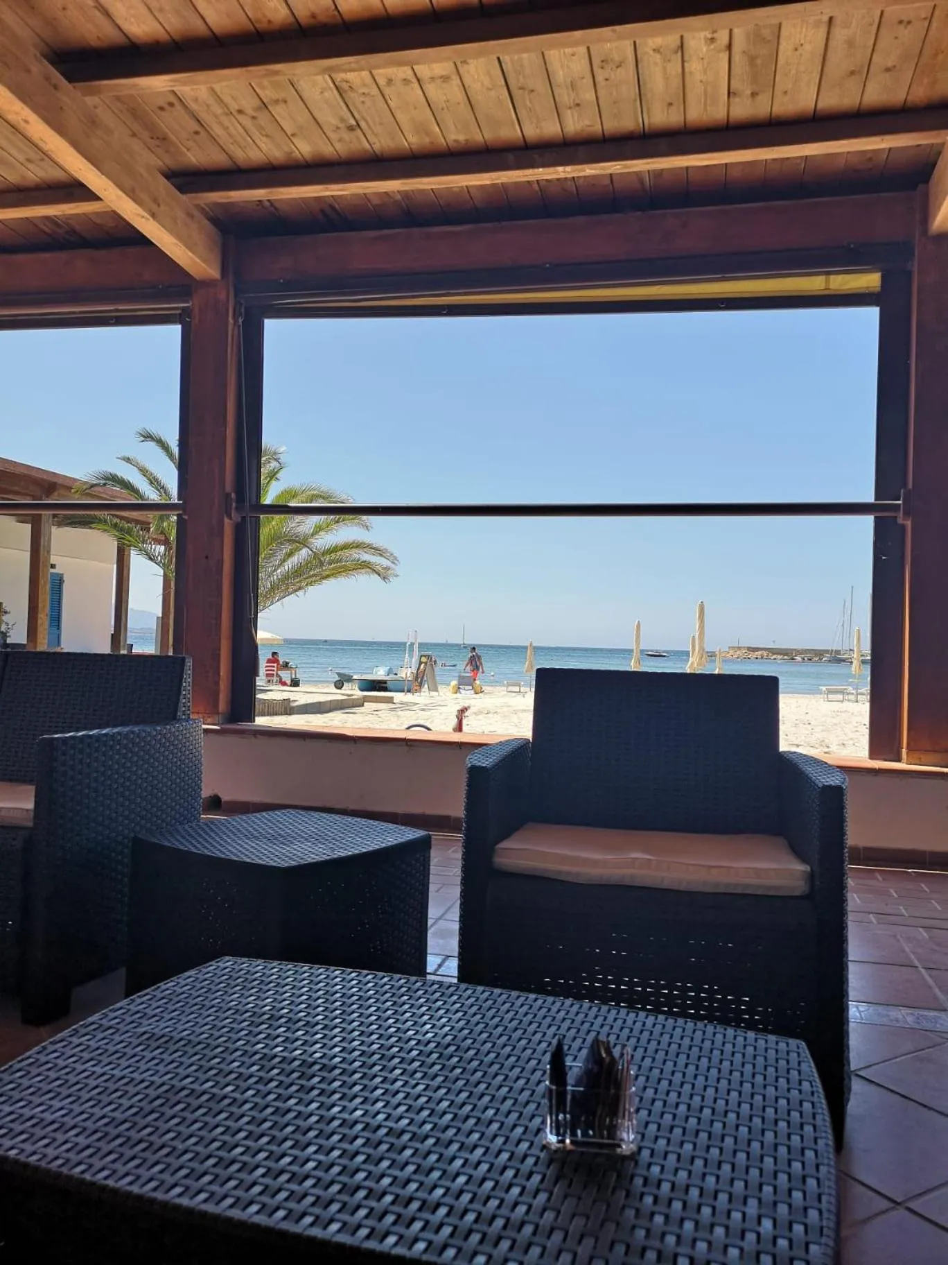 Seating area in Vel Marì - Rooms on the Beach