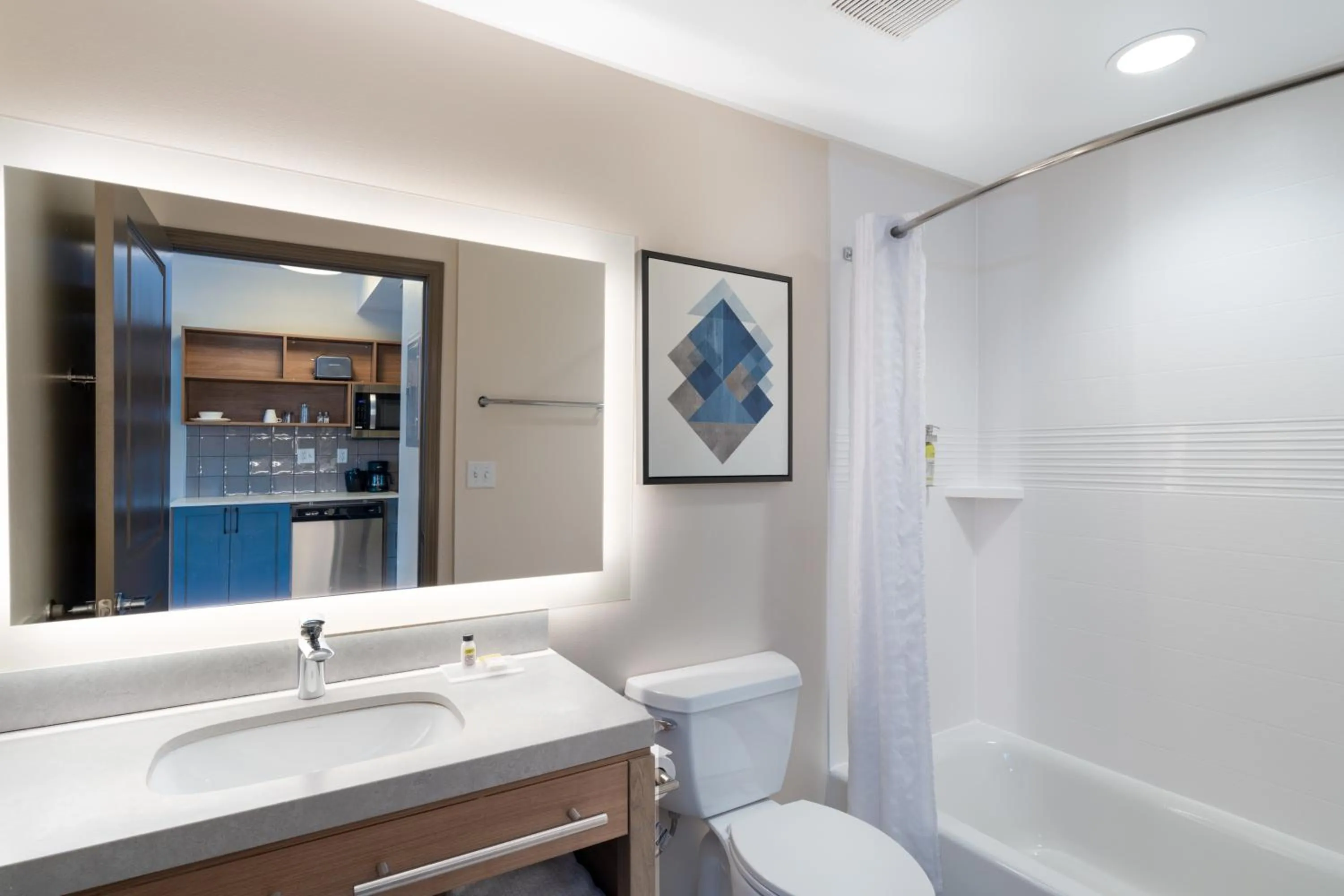 Bathroom in Candlewood Suites - Asheville Downtown by IHG