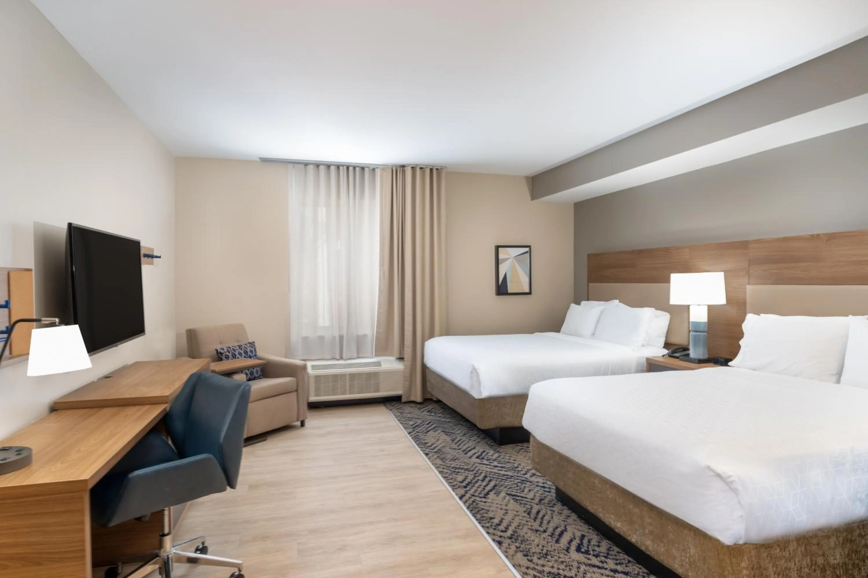 Bedroom, Bed in Candlewood Suites - Asheville Downtown by IHG