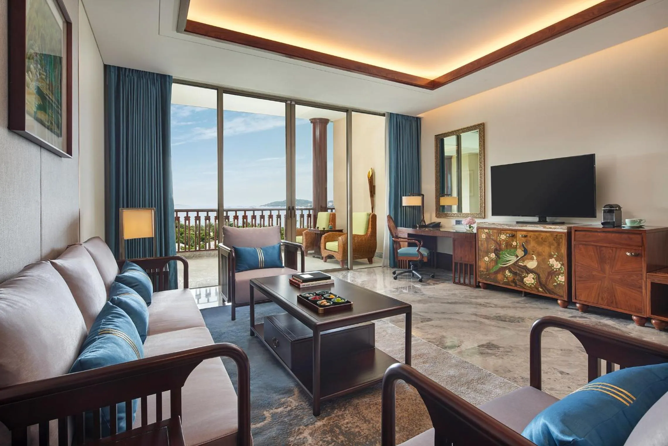 Living room in Fairmont Sanya Haitang Bay