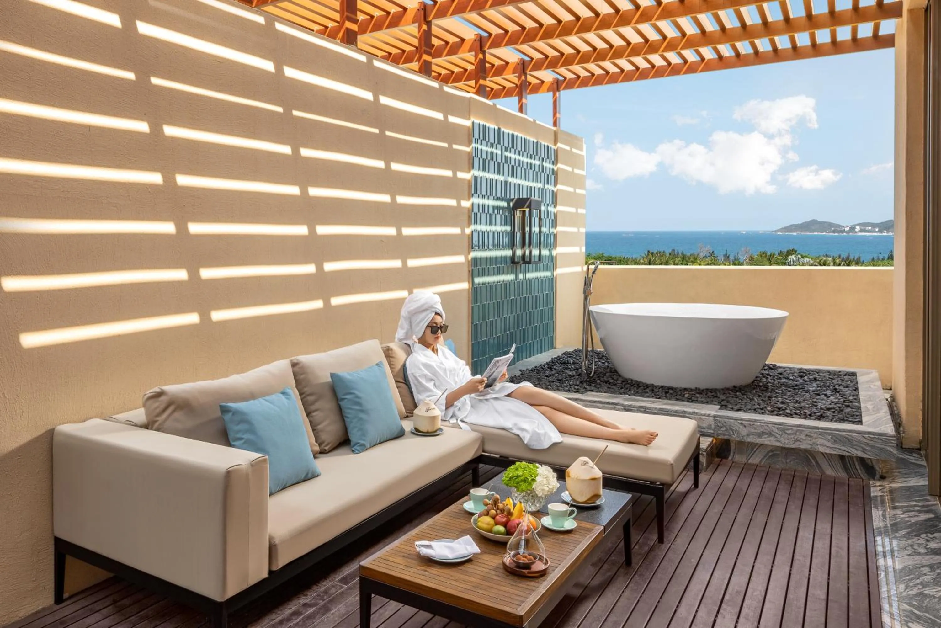 Bath in Fairmont Sanya Haitang Bay