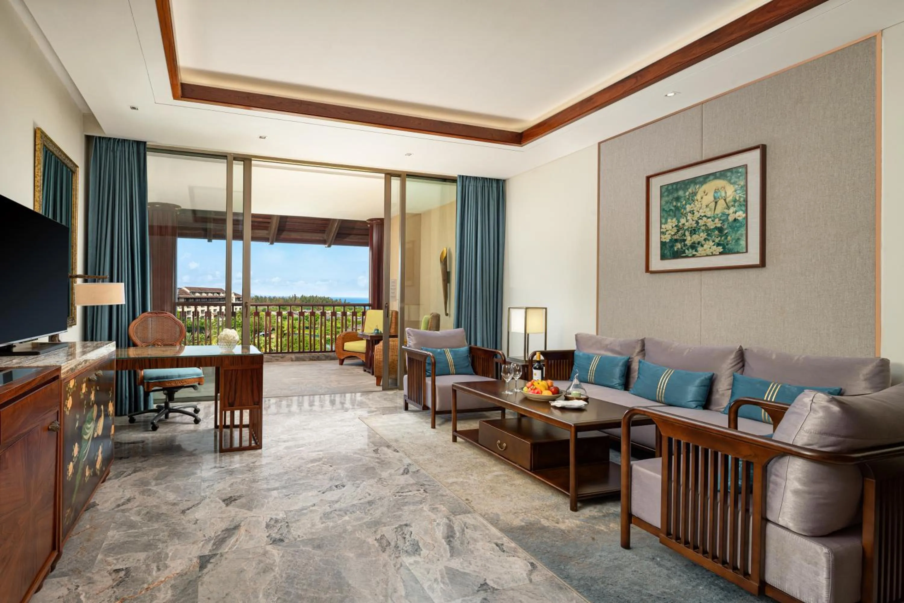 Living room in Fairmont Sanya Haitang Bay