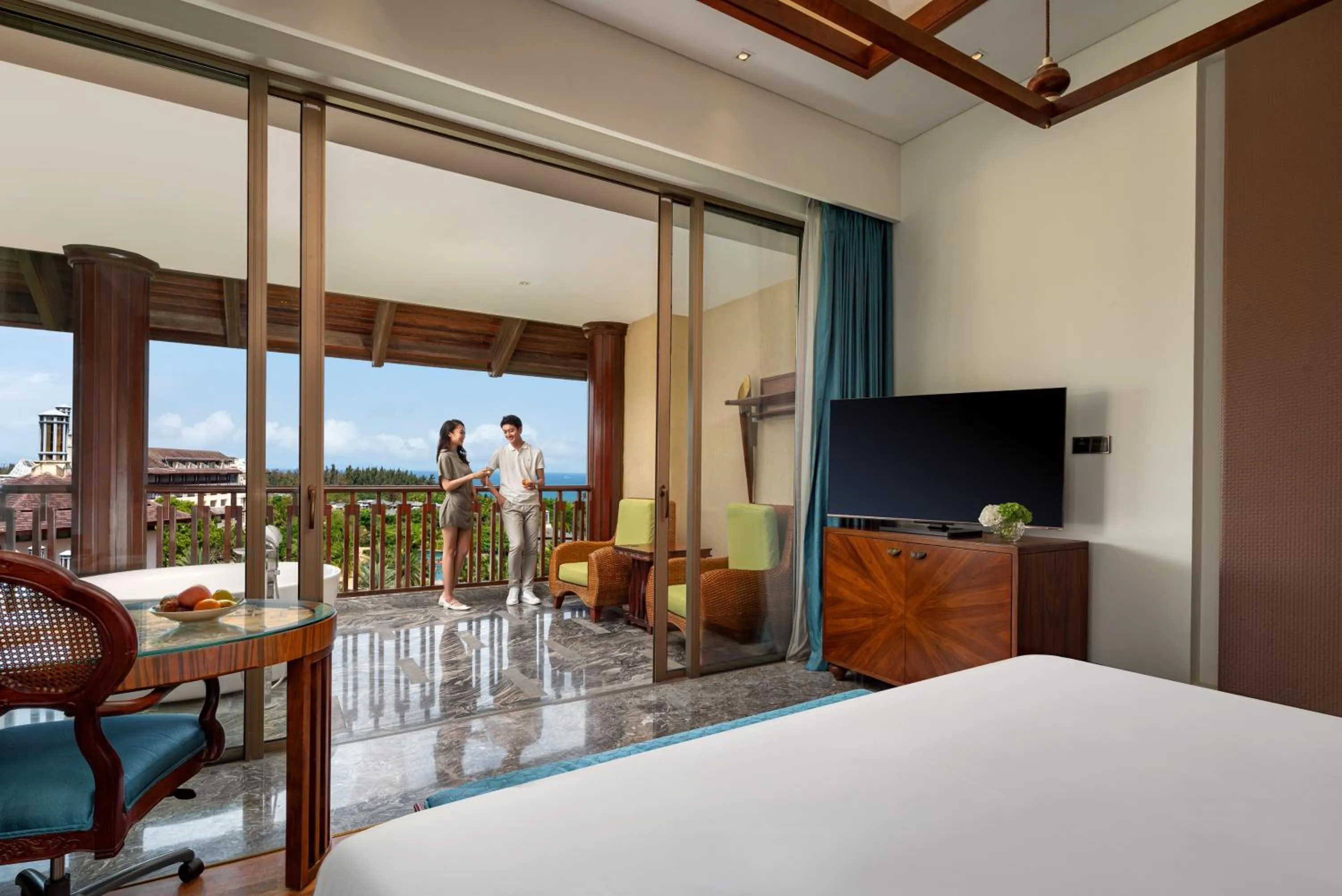 Bedroom, Bed in Fairmont Sanya Haitang Bay