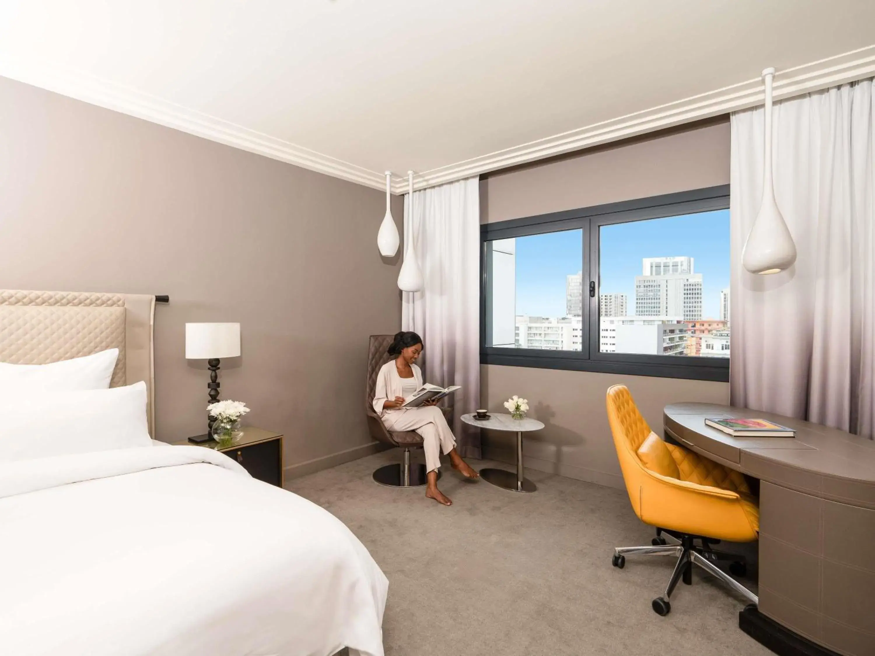 Bedroom, Bed in Movenpick Hotel Abidjan-Accor Group Bedroom, Bed in Movenpick Hotel Abidjan-Accor Group