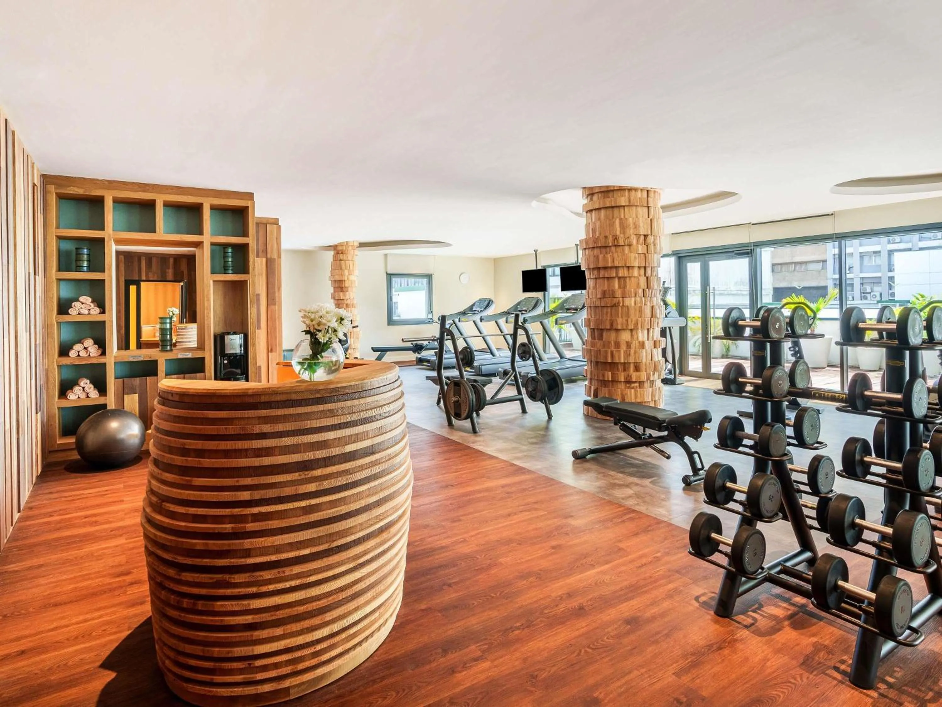 Fitness centre/facilities in Movenpick Hotel Abidjan-Accor Group