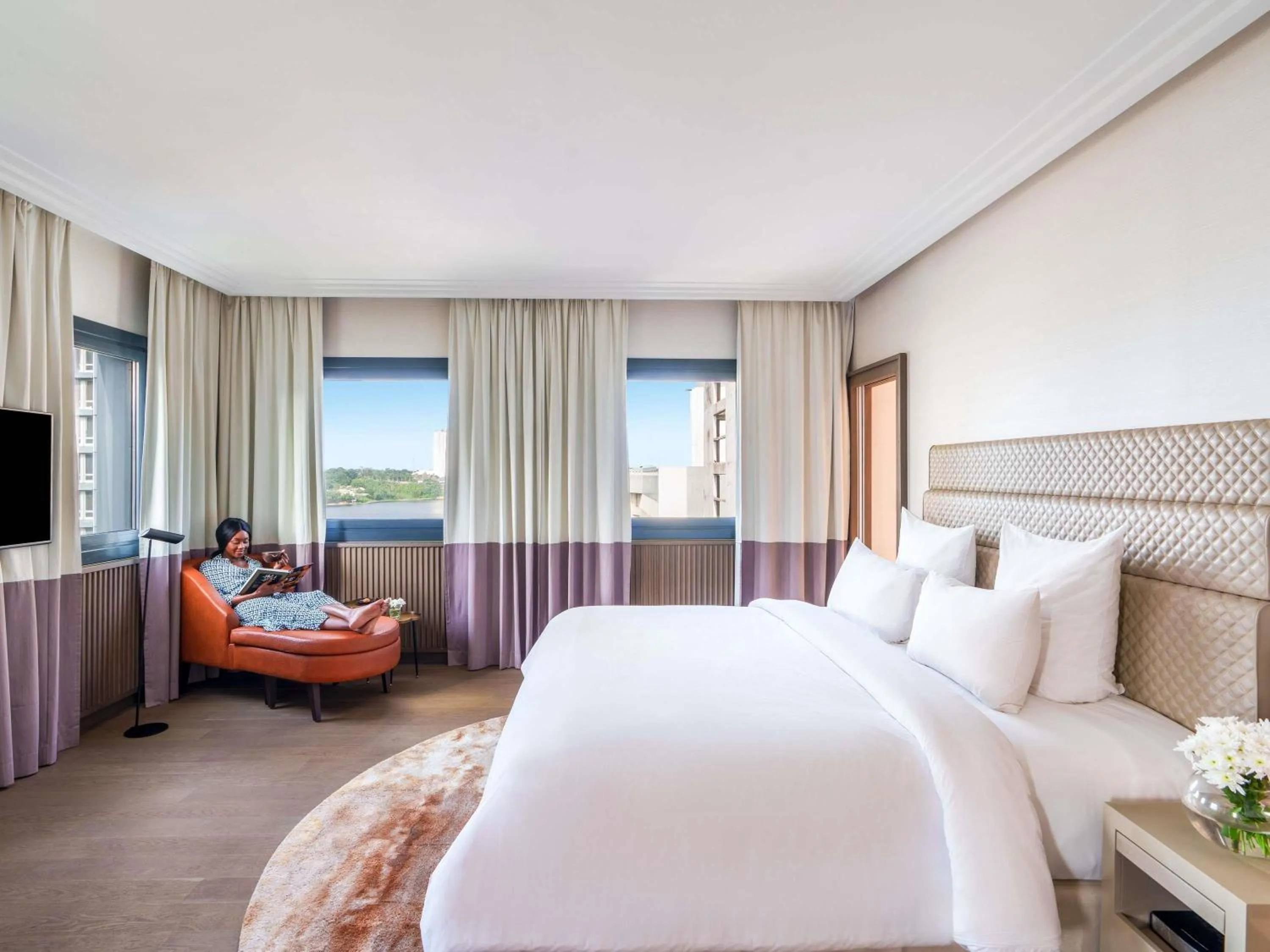 Bedroom in Movenpick Hotel Abidjan-Accor Group