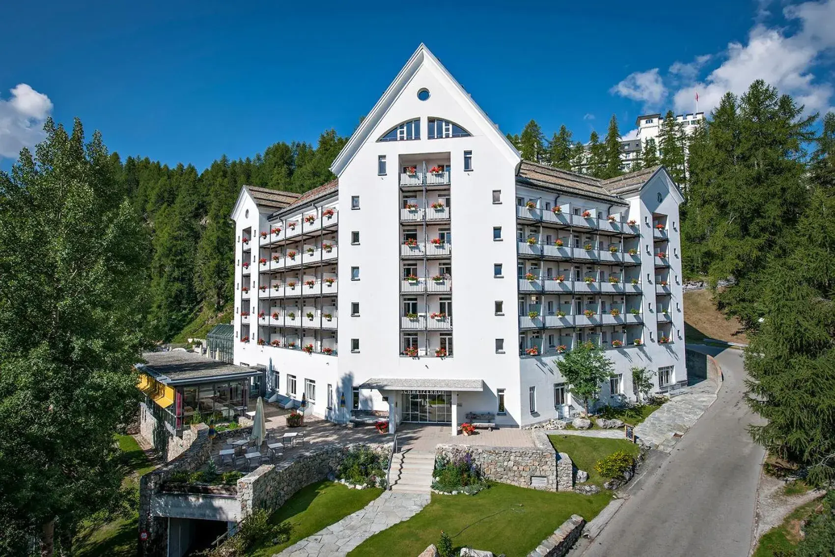 Property building in Hotel Schweizerhof Sils Maria, a Faern Collection Hotel Property building in Hotel Schweizerhof Sils Maria, a Faern Collection Hotel